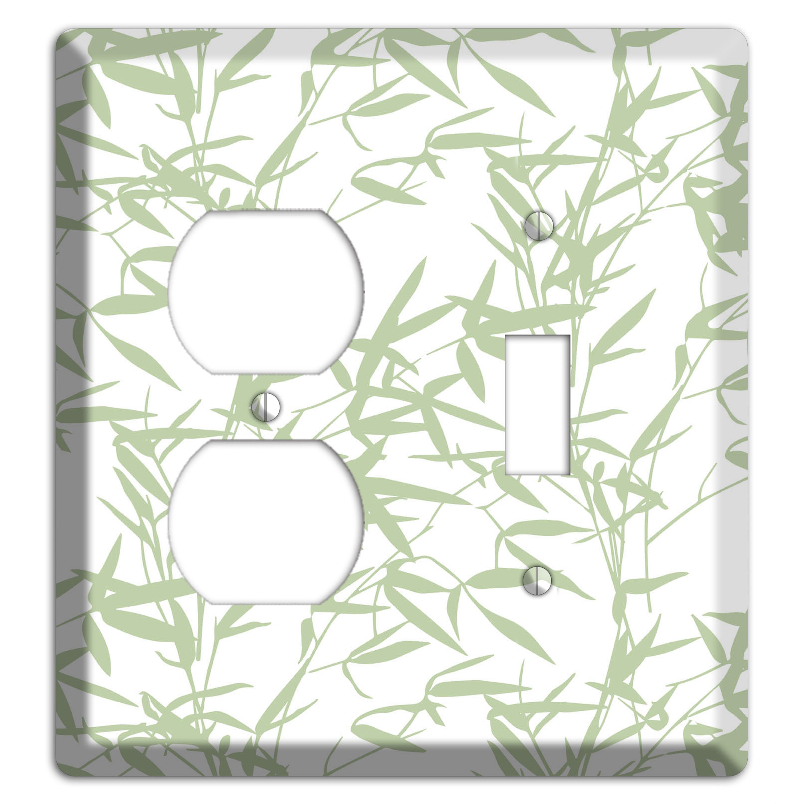 Leaves Style P Duplex / Toggle Wallplate