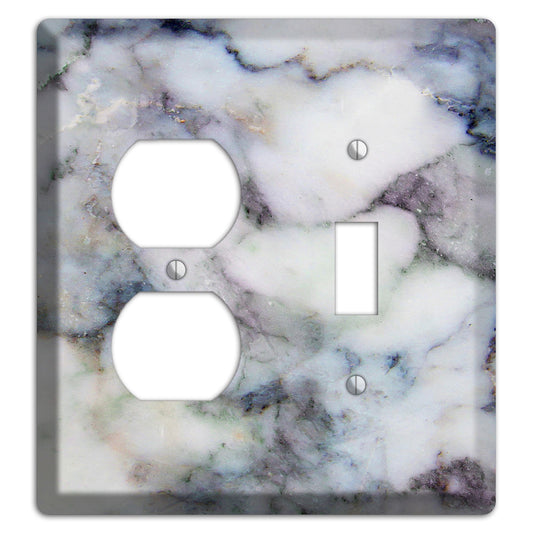 Bermuda Gray Marble Duplex / Toggle Wallplate
