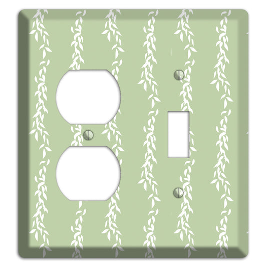 Leaves Style Z Duplex / Toggle Wallplate