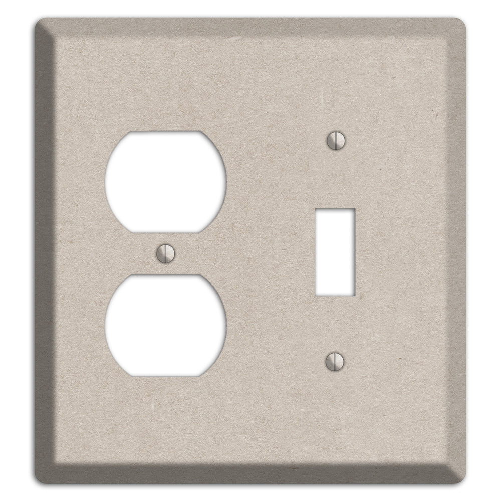 Bison Hide Kraft Duplex / Toggle Wallplate