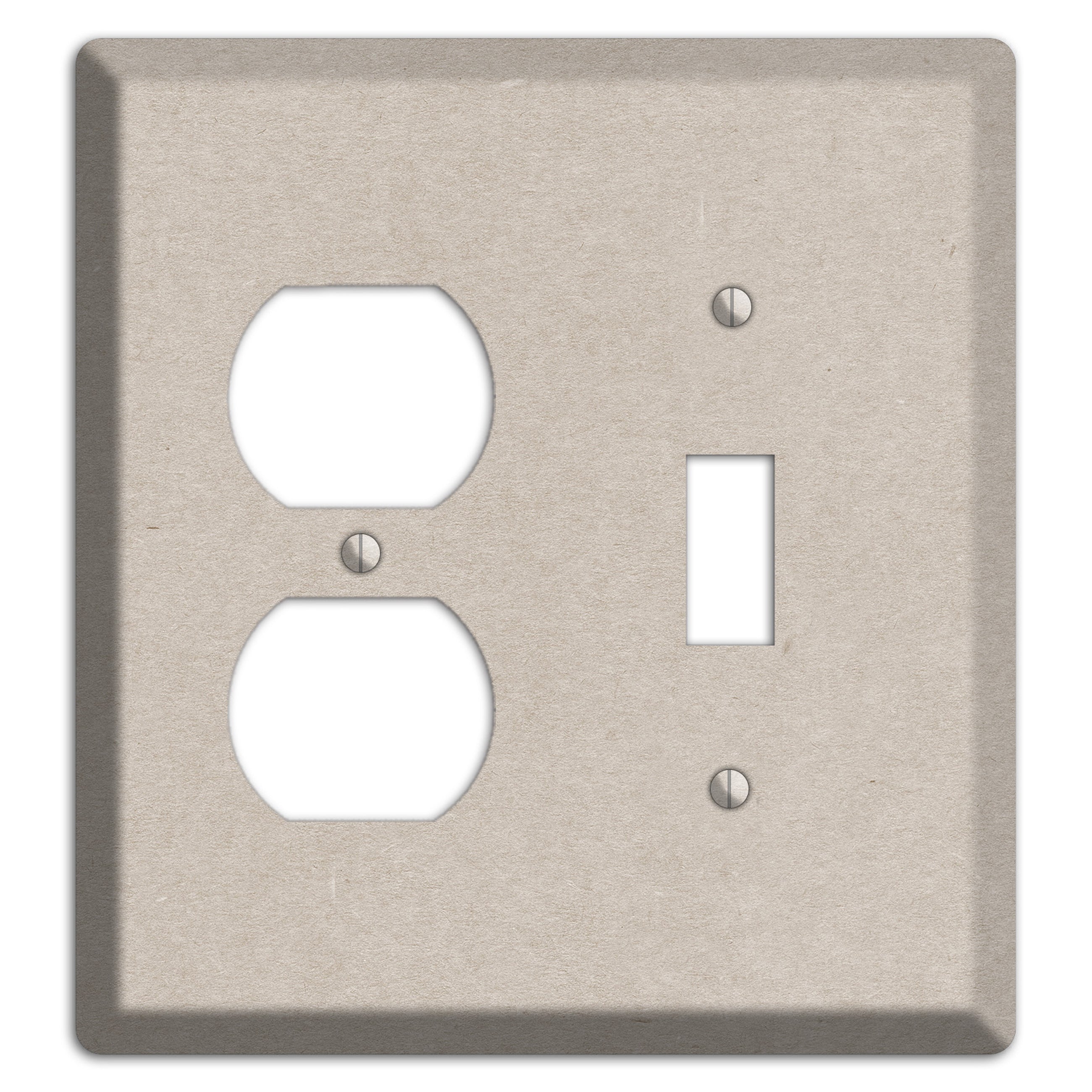 Bison Hide Kraft Duplex / Toggle Wallplate