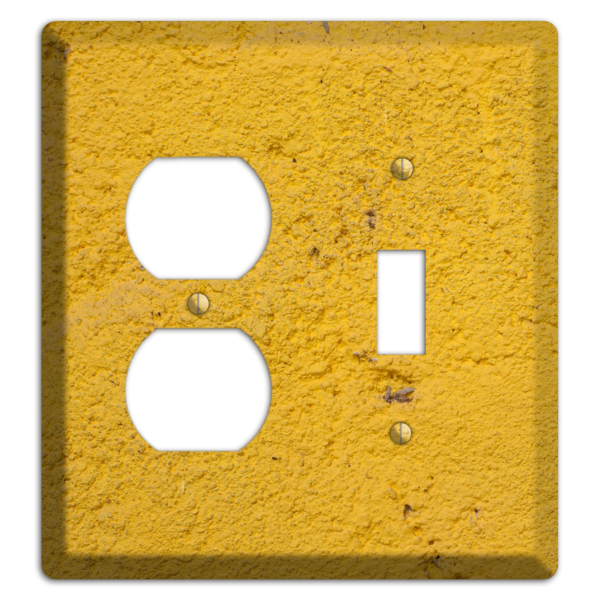 Yellow Concrete Duplex / Toggle Wallplate