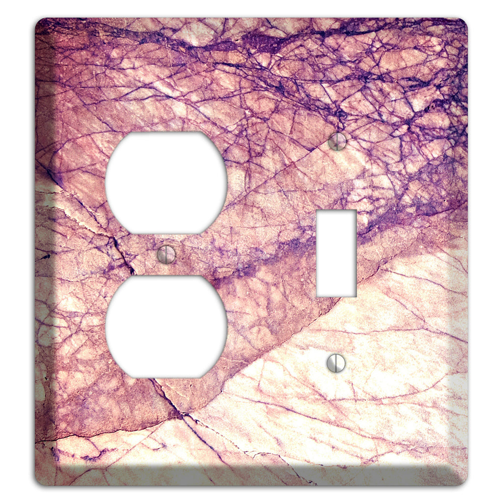 Cavern Pink Marble Duplex / Toggle Wallplate