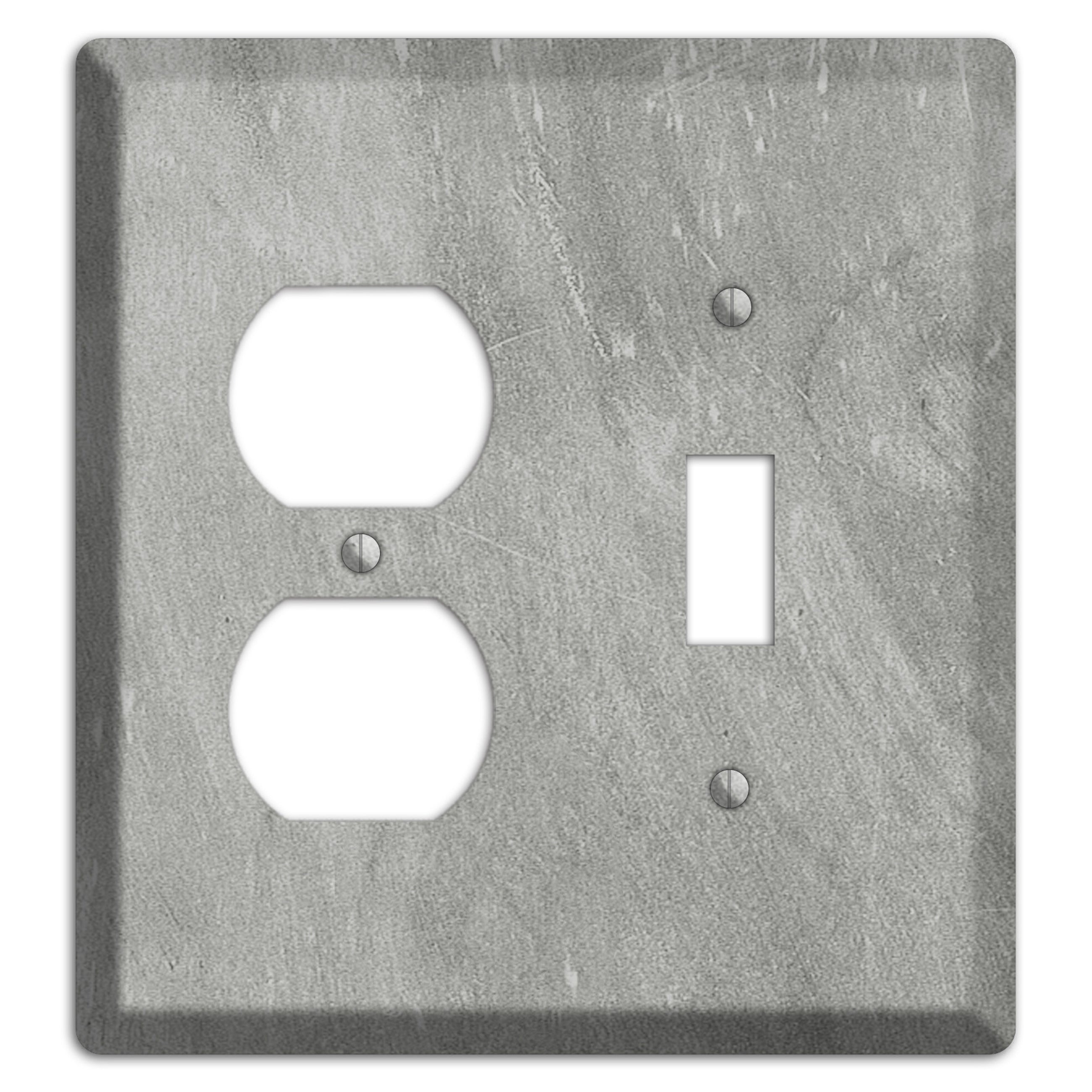 Chalk Grey Duplex / Toggle Wallplate
