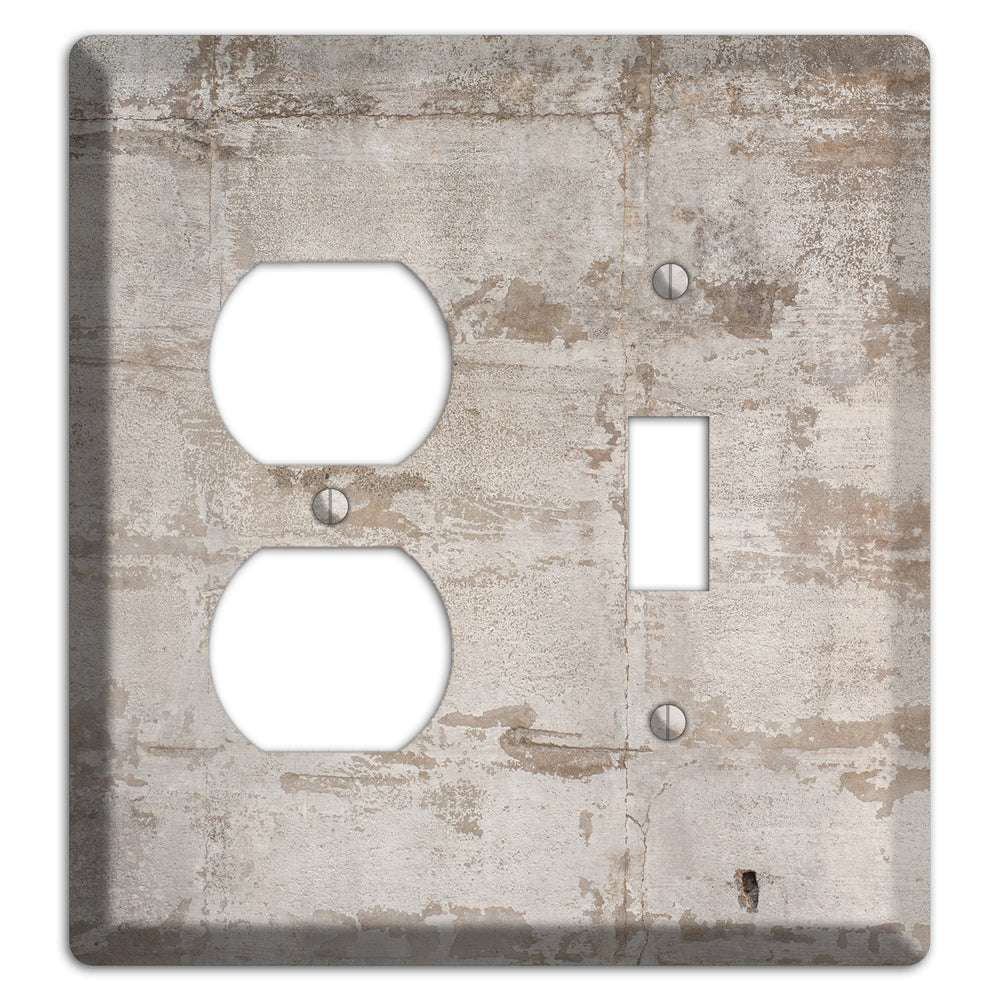 Old Concrete 3 Duplex / Toggle Wallplate