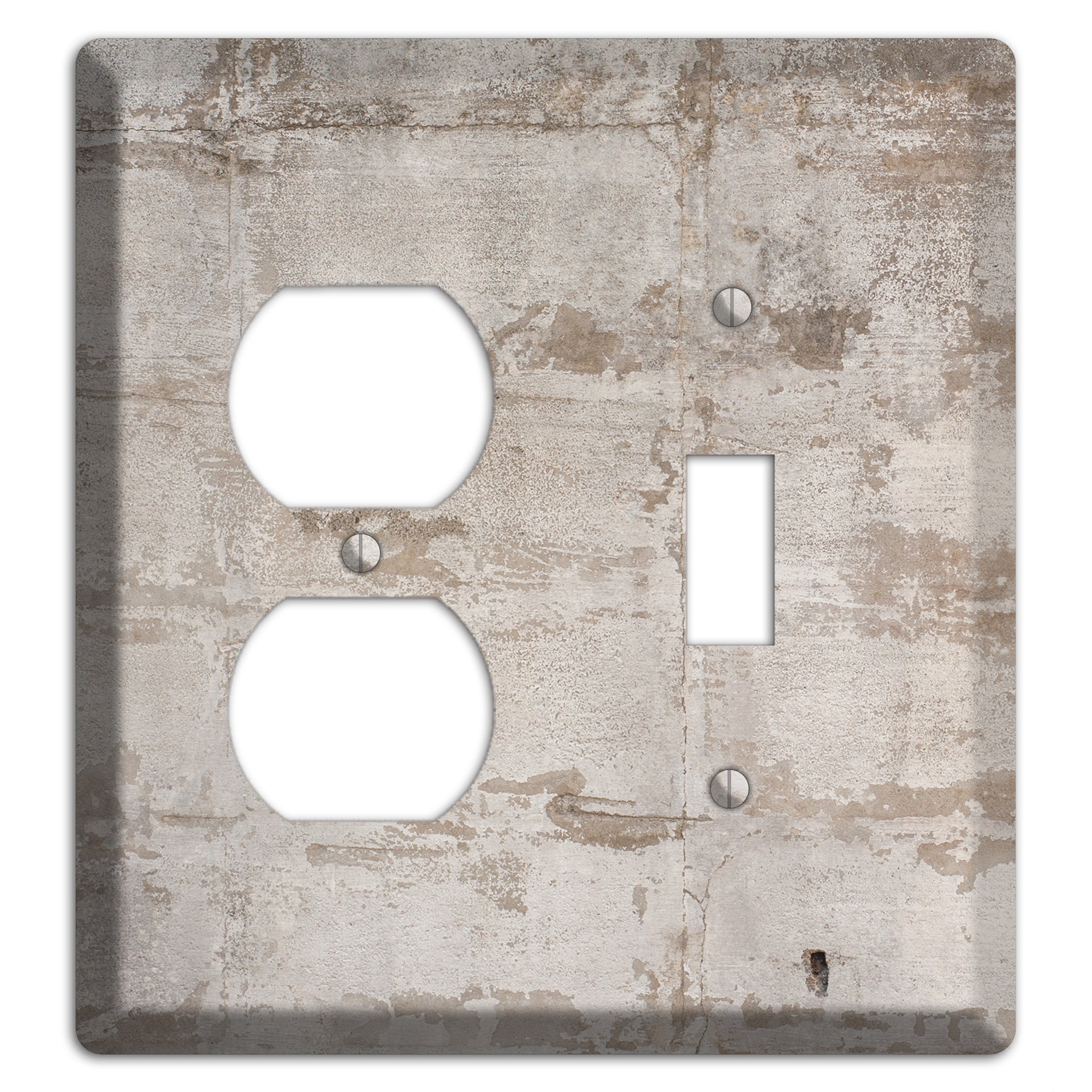Old Concrete 3 Duplex / Toggle Wallplate