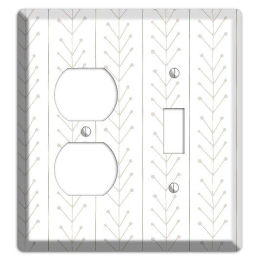 Simple Scandanavian Style F Duplex / Toggle Wallplate