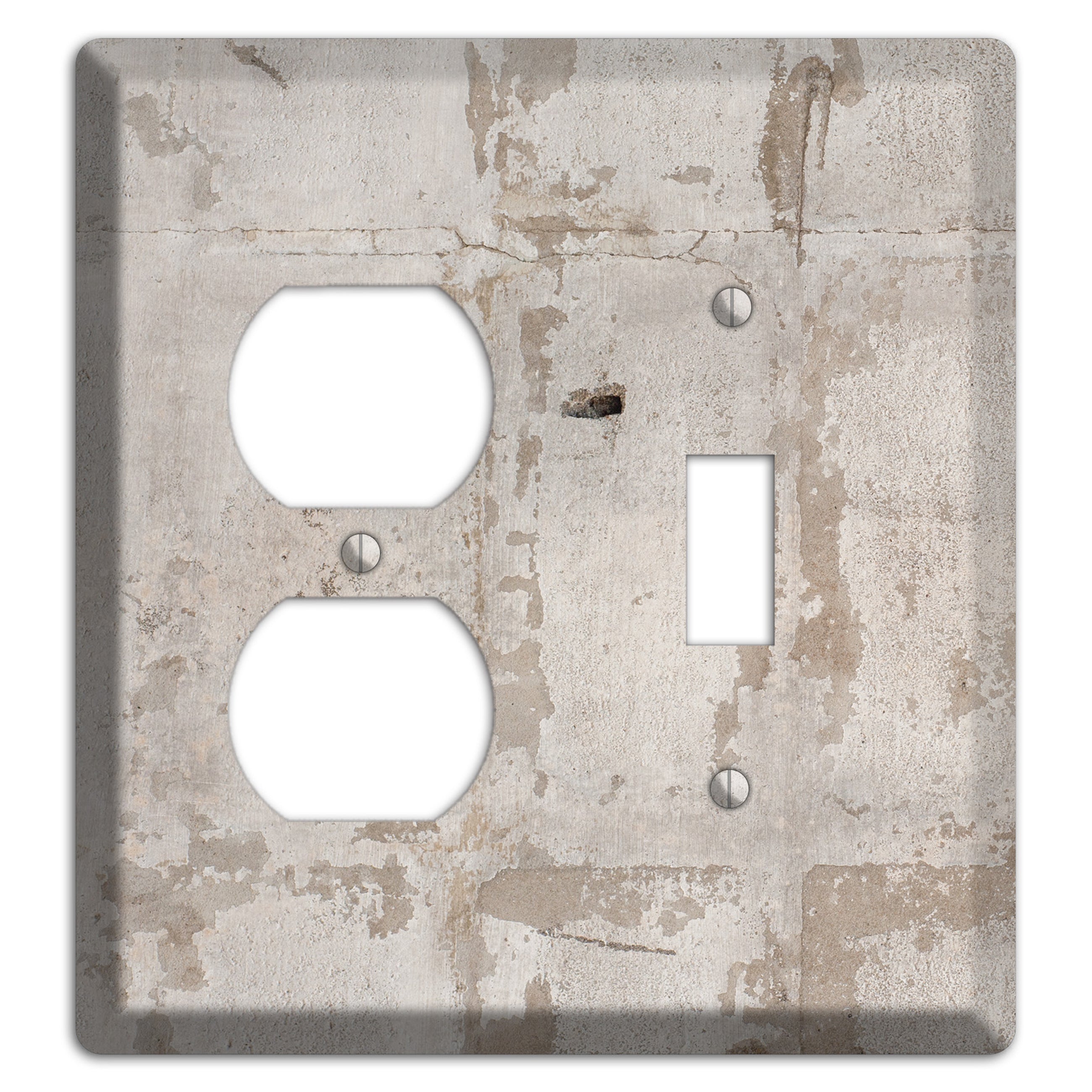 Old Concrete 4 Duplex / Toggle Wallplate