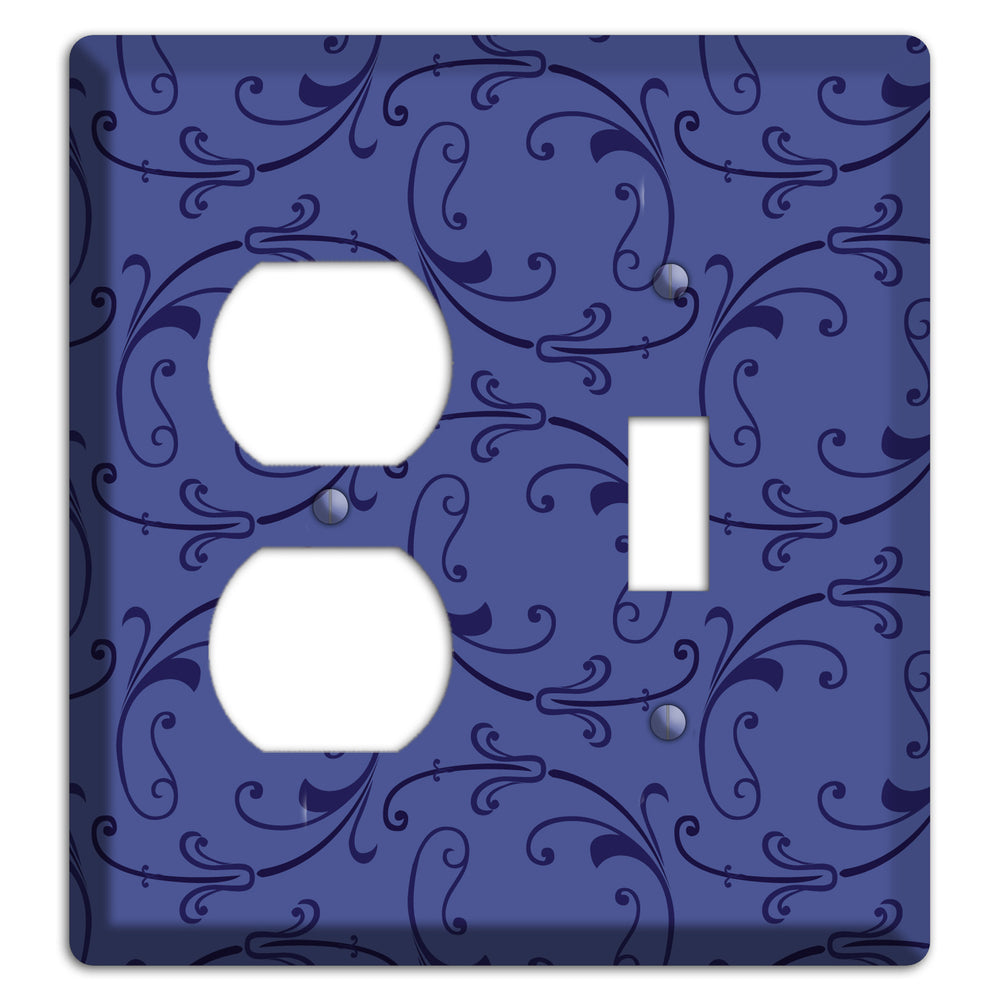 Green and Brown Argyle Duplex / Toggle Wallplate
