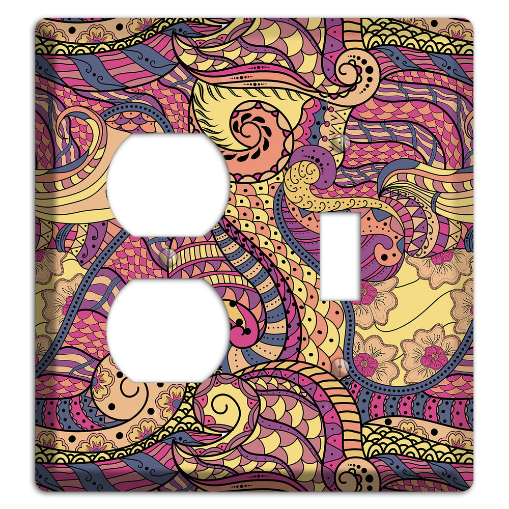 Retro Flourish 2 Duplex / Toggle Wallplate