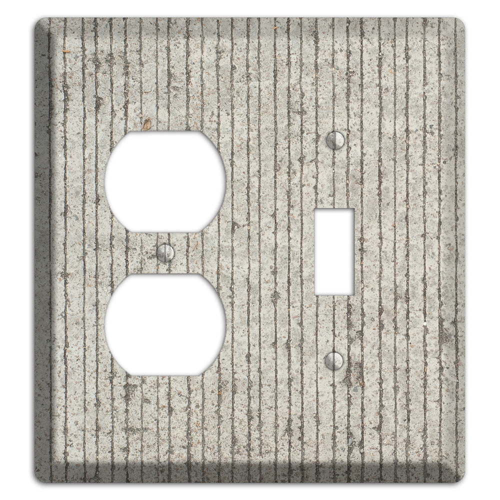 Vertical Concrete Duplex / Toggle Wallplate