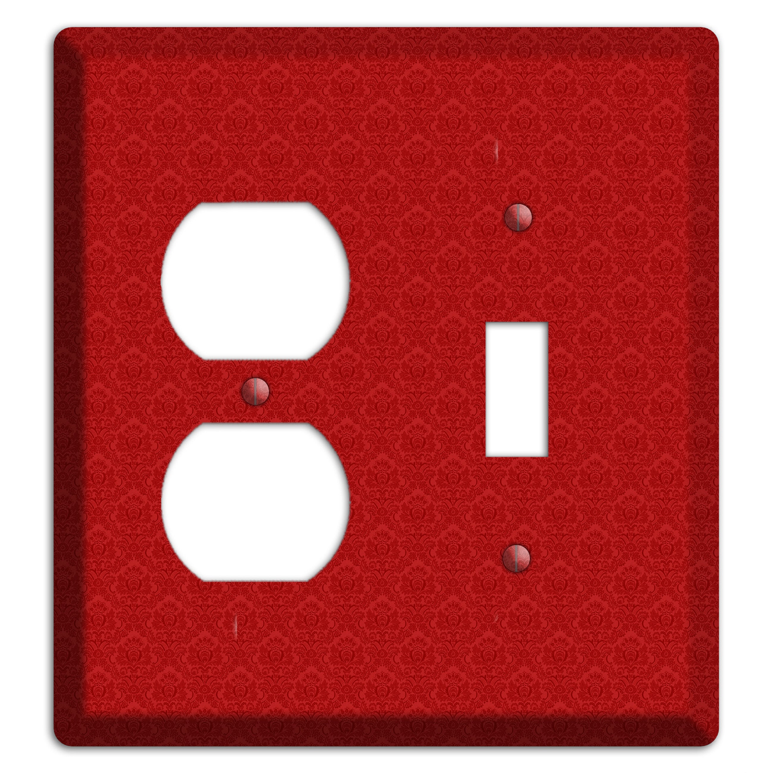 Red Cartouche Duplex / Toggle Wallplate