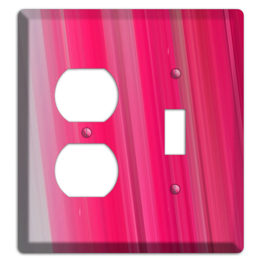 Pink Ray of Light Duplex / Toggle Wallplate