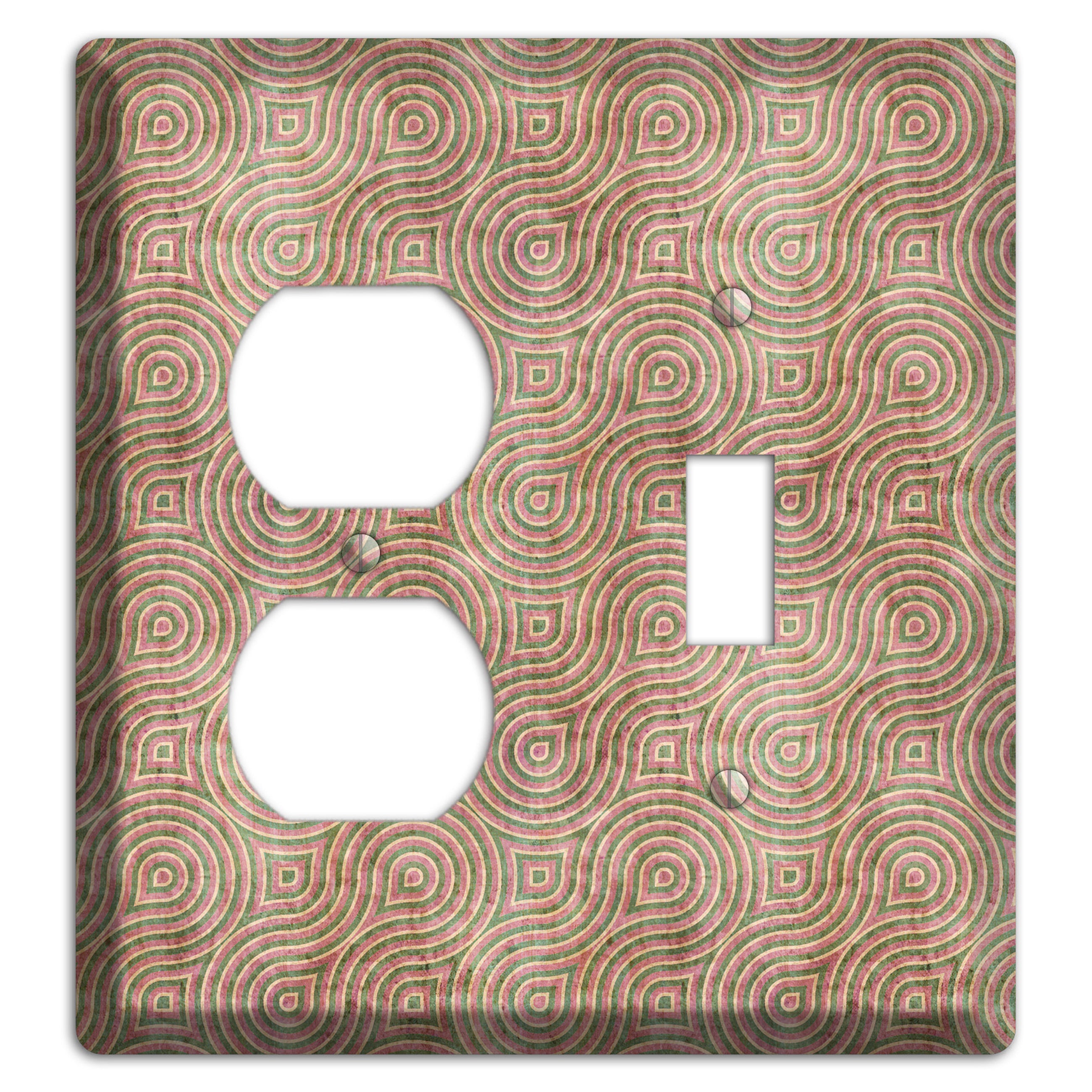 Brown Swirl Duplex / Toggle Wallplate