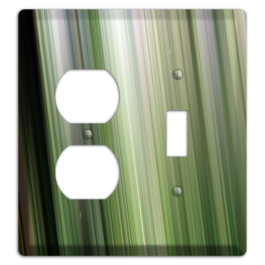Green Ray of Light 2 Duplex / Toggle Wallplate