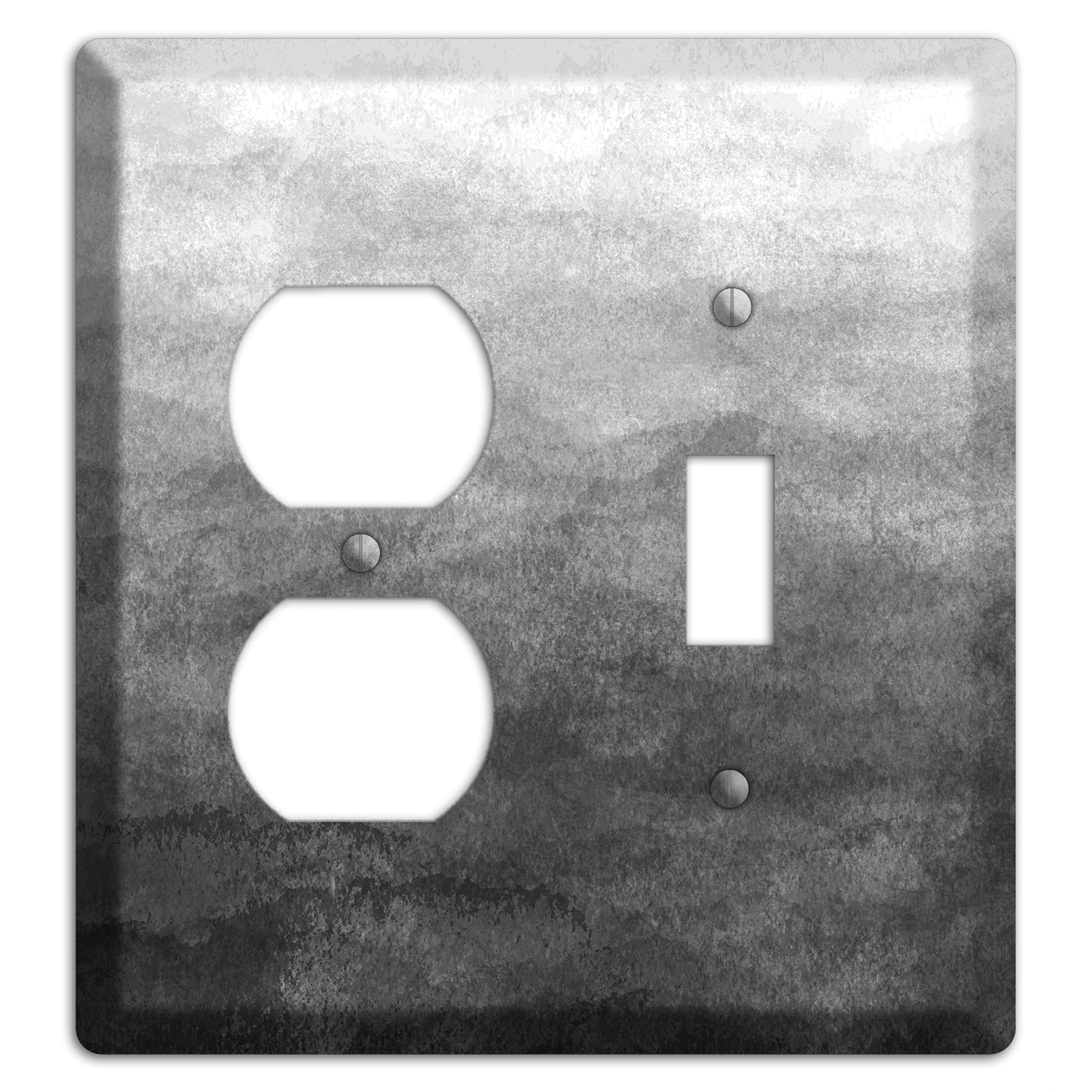 Black Ombre Duplex / Toggle Wallplate
