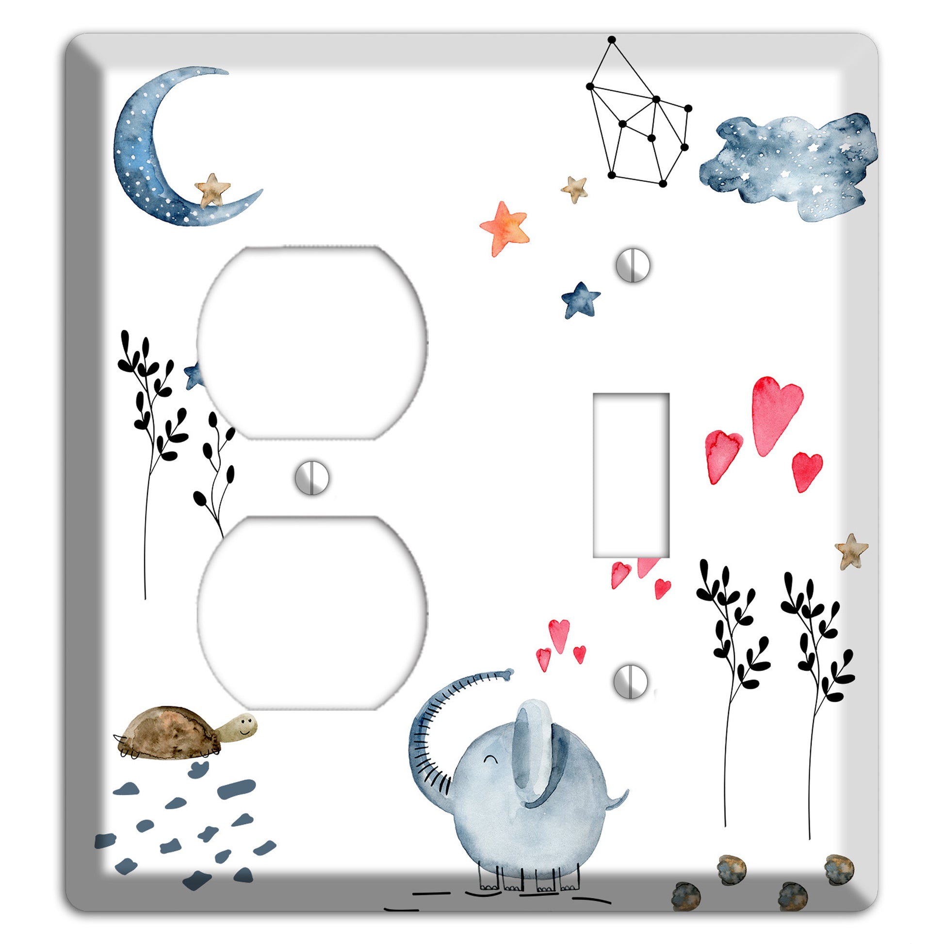 Elephant Duplex / Toggle Wallplate