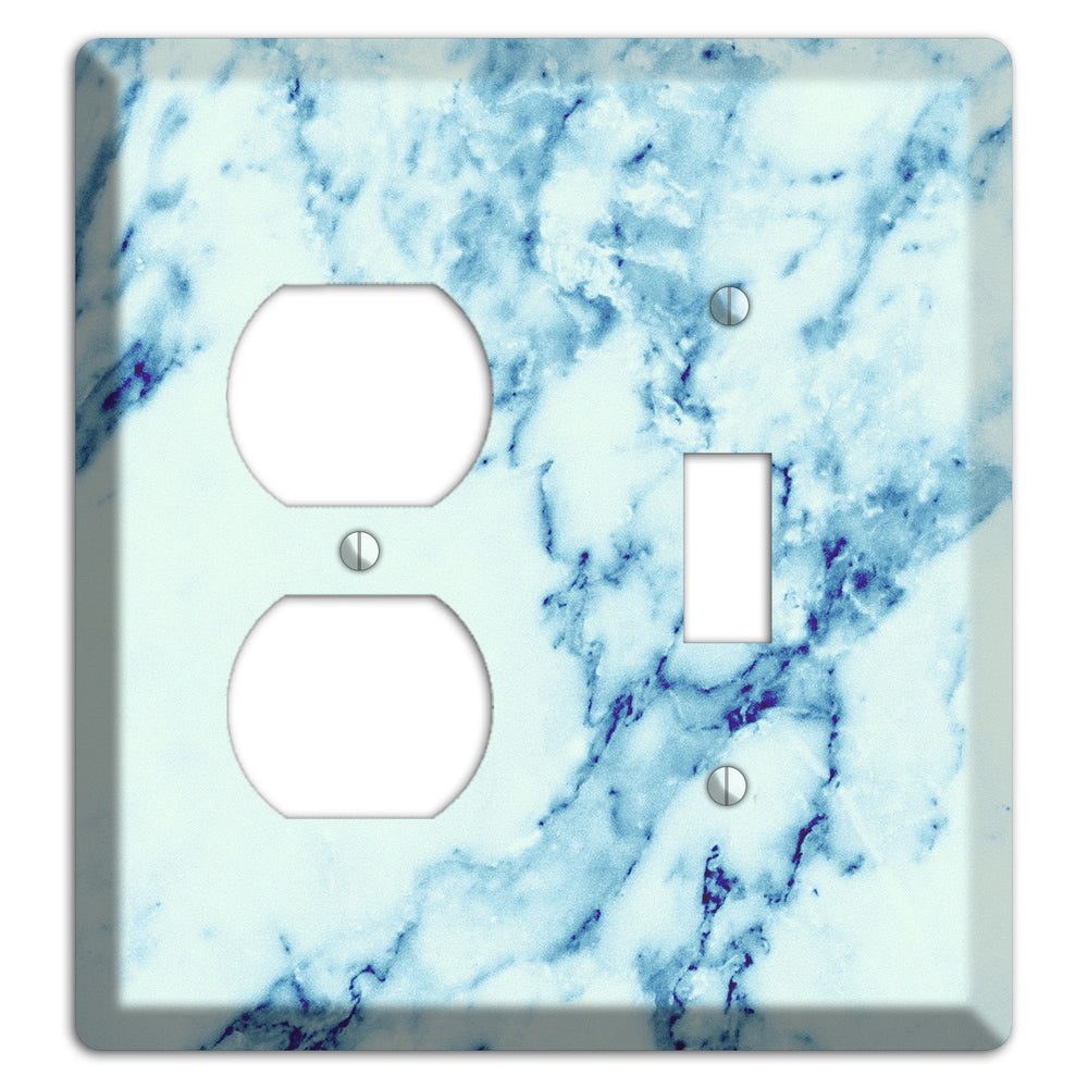 Polar Marble Duplex / Toggle Wallplate
