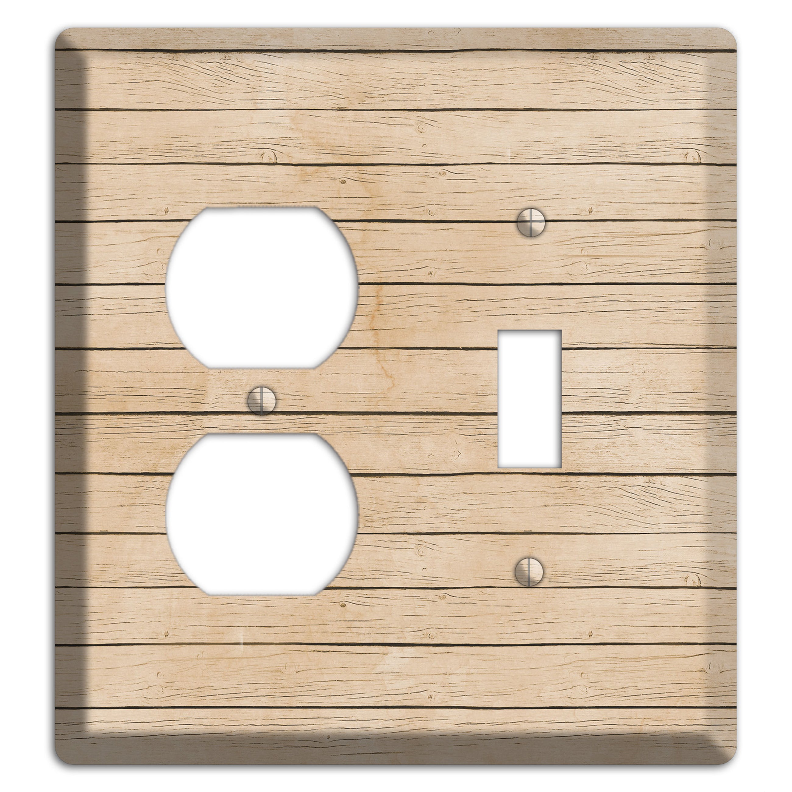 Akaroa Neutral Texture Duplex / Toggle Wallplate