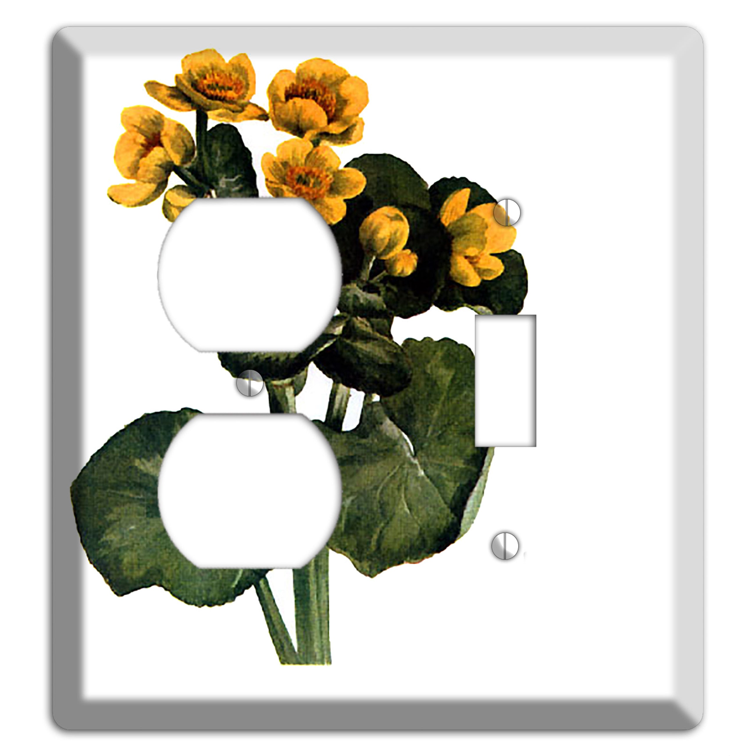 Calla Palustrie 2 Duplex / Toggle Wallplate