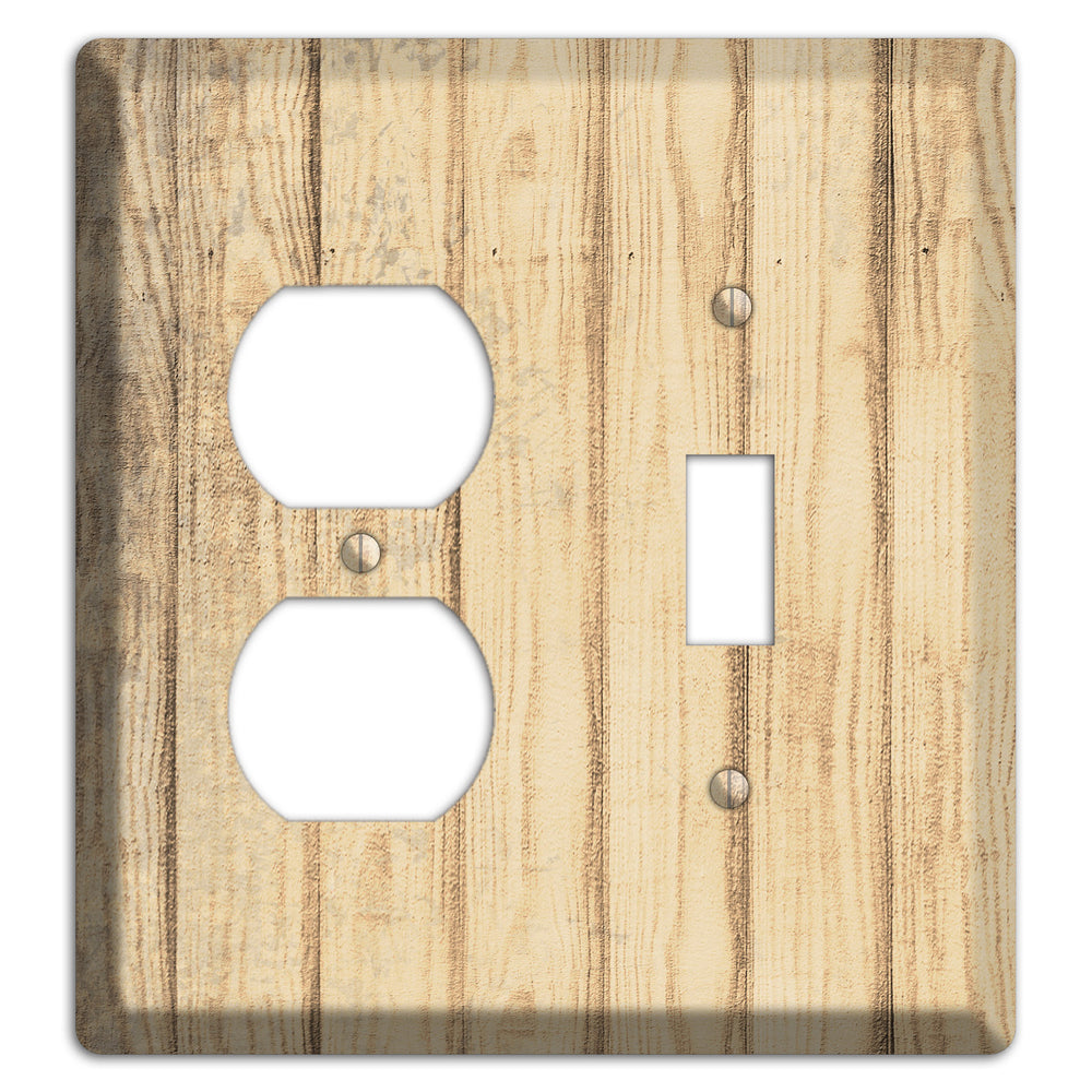 Hampton Weathered Wood Duplex / Toggle Wallplate