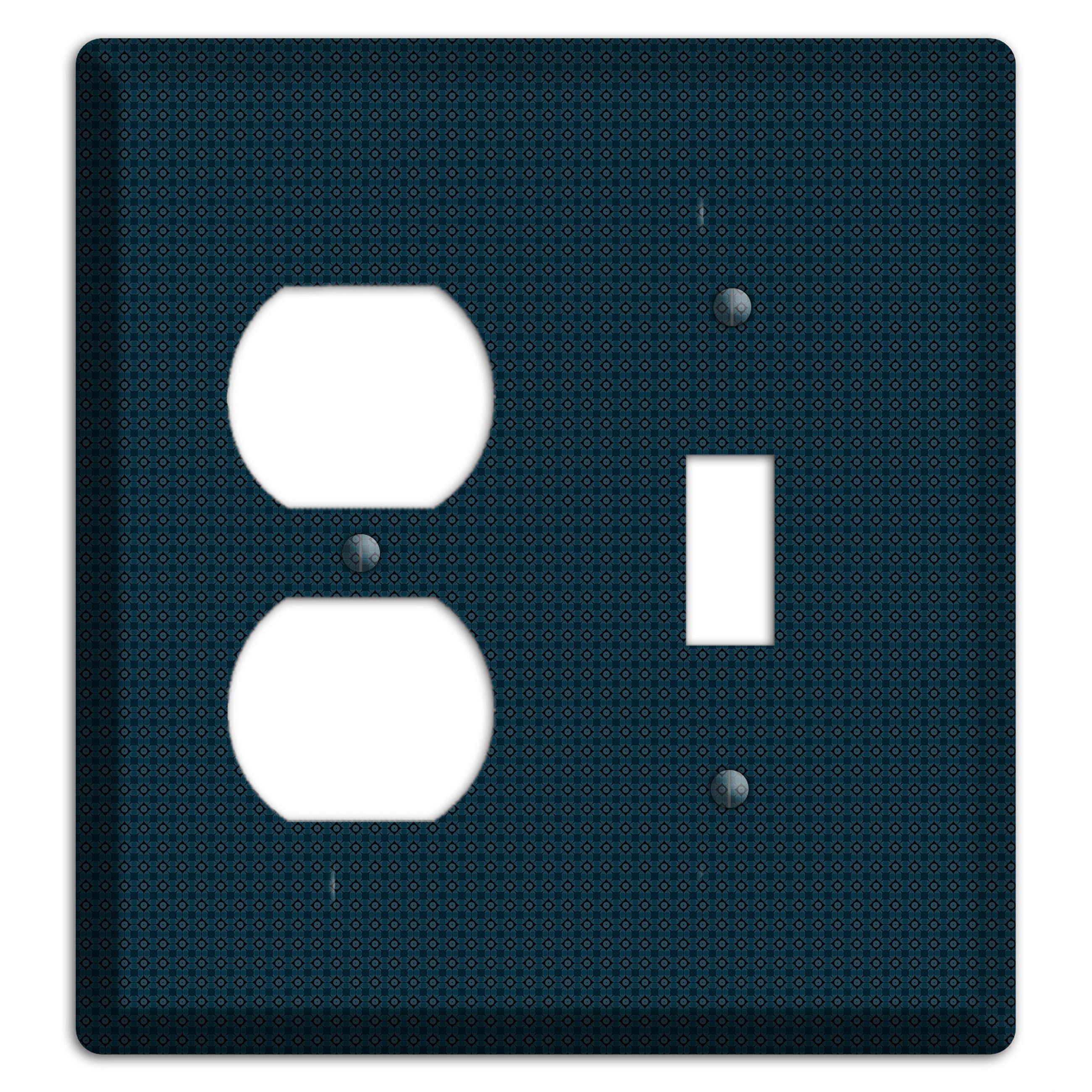 Navy Foulard Duplex / Toggle Wallplate
