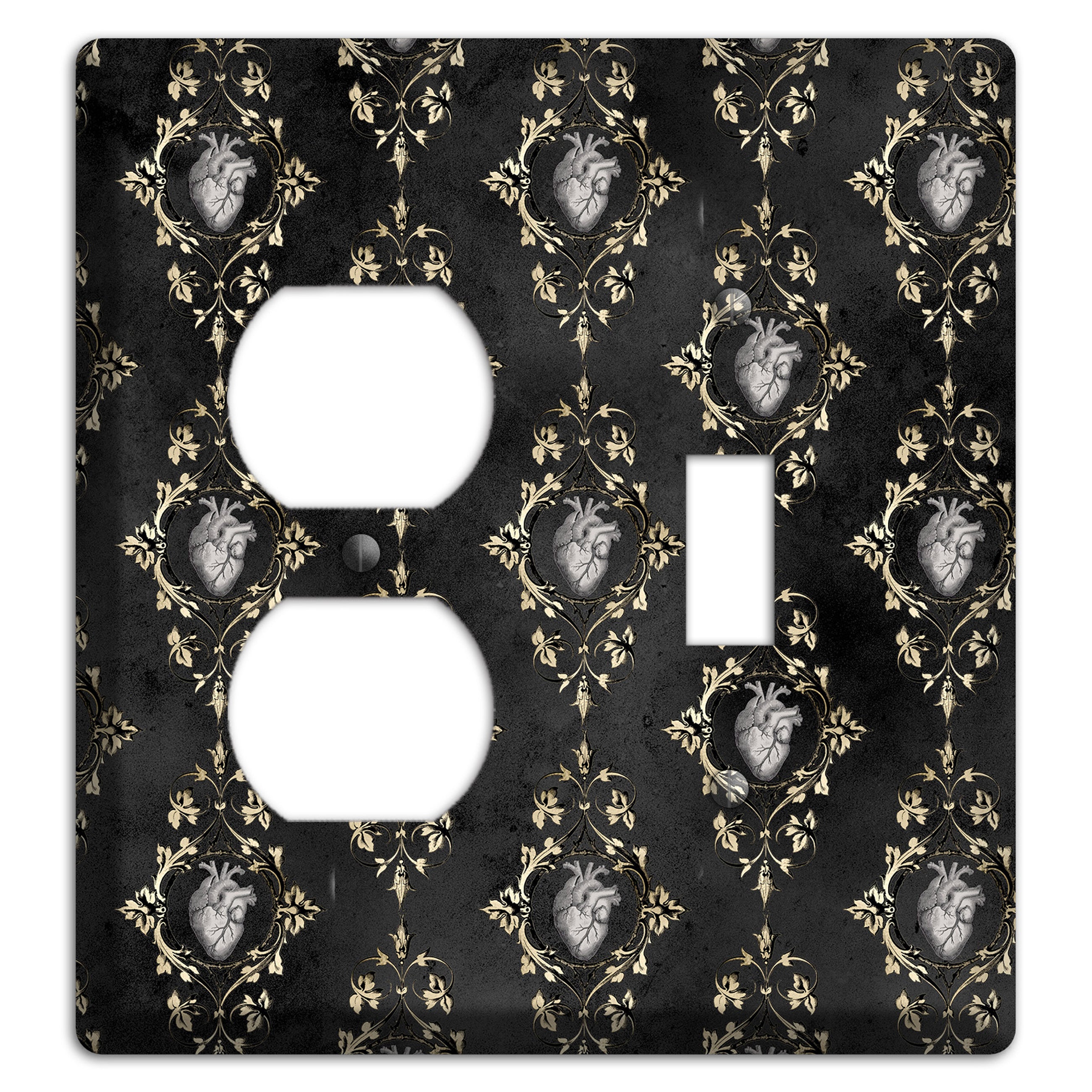 Edgar Allen Poe Tell-Tale Heart Duplex / Toggle Wallplate
