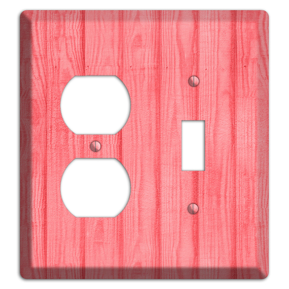 Geraldine Soft Coral Duplex / Toggle Wallplate