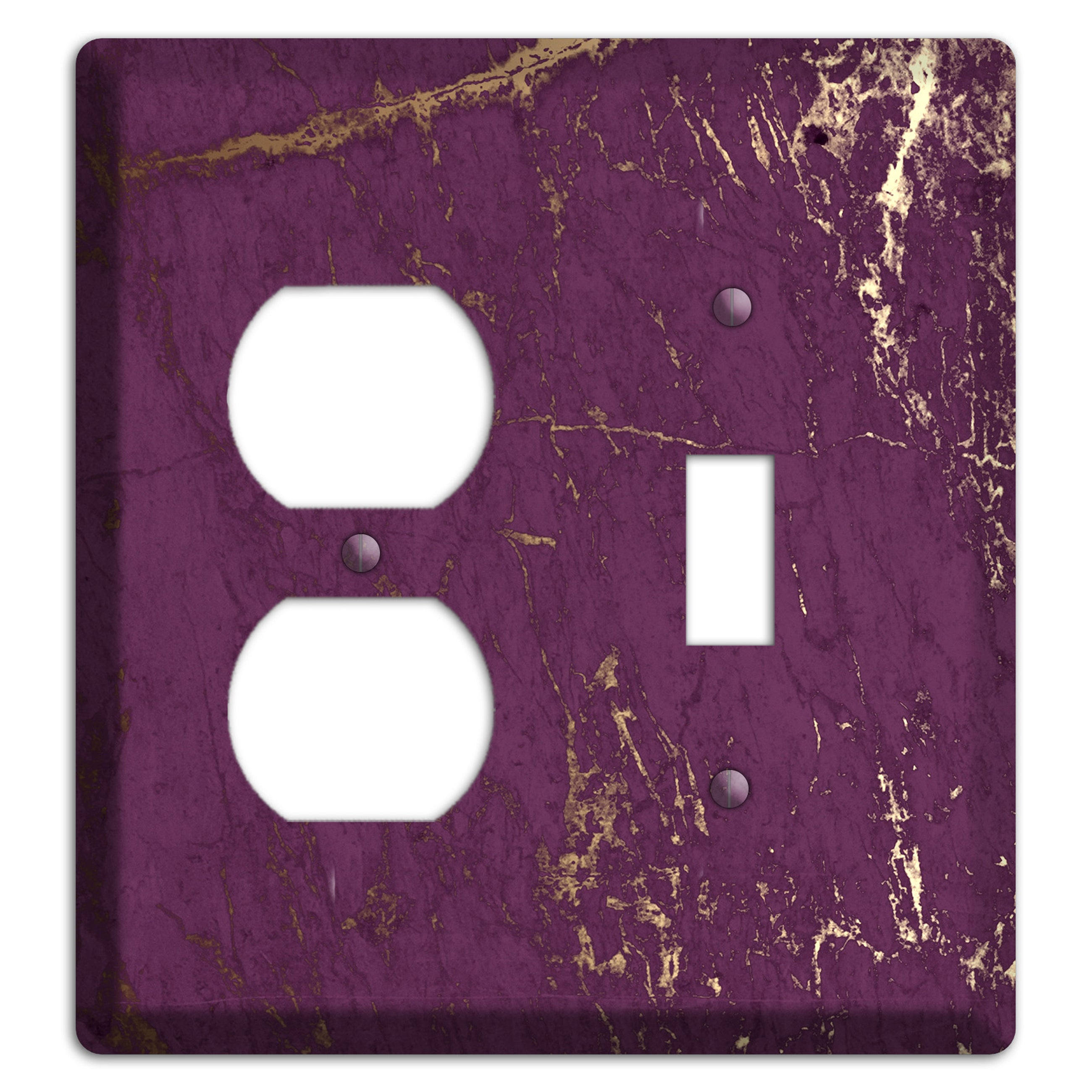 Finn Marble Duplex / Toggle Wallplate