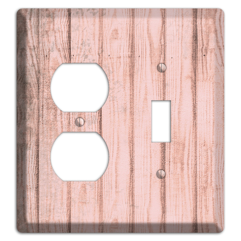 Beauty Bush Weathered Wood Duplex / Toggle Wallplate