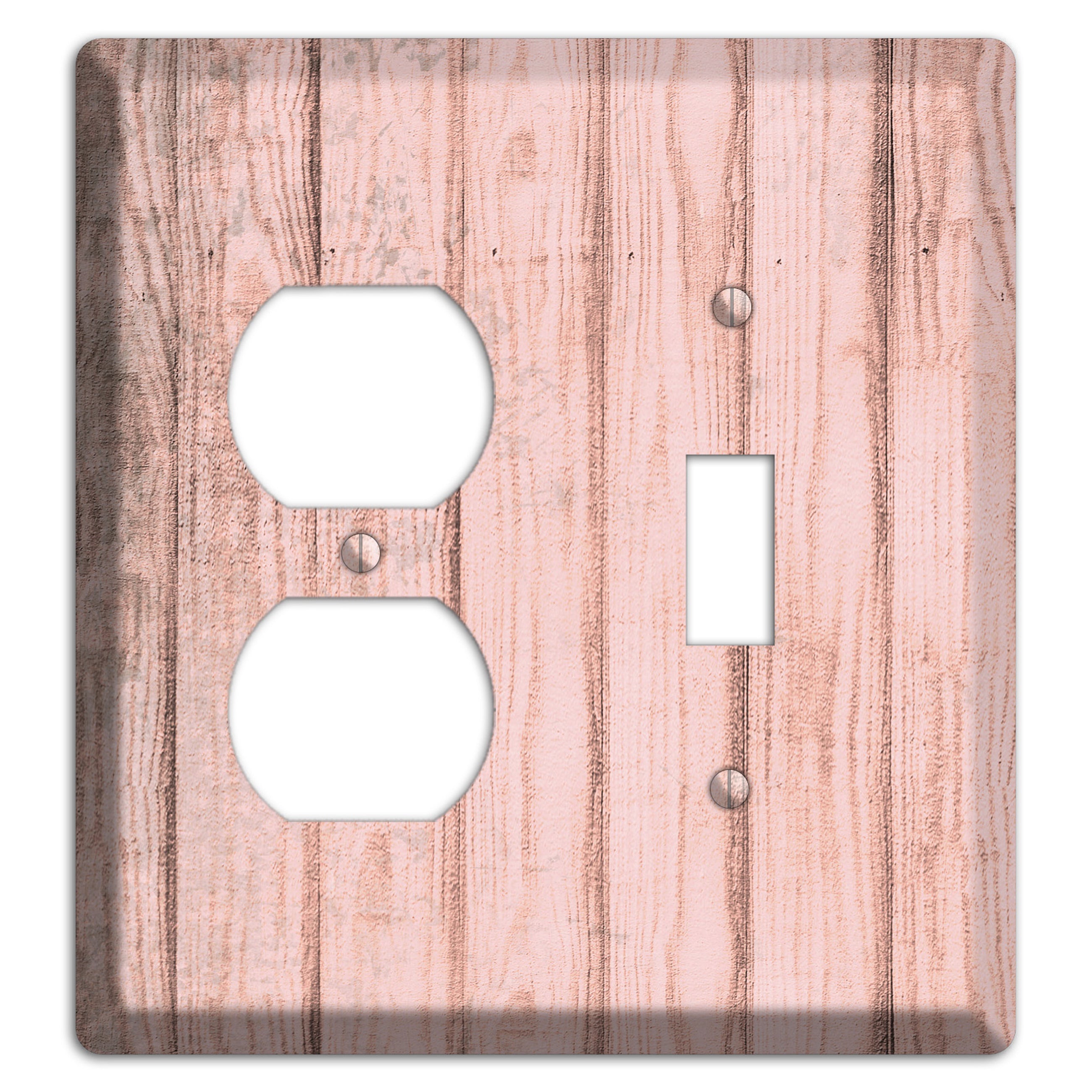 Beauty Bush Weathered Wood Duplex / Toggle Wallplate