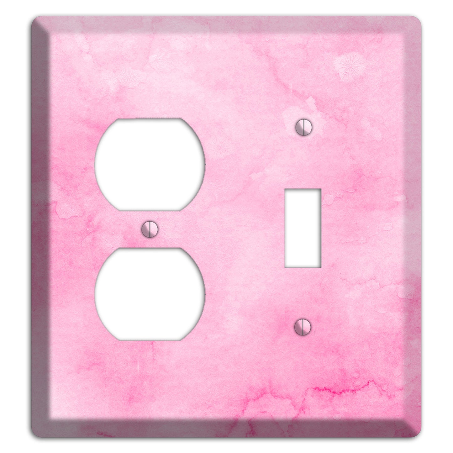 Cinderella Pink Texture Duplex / Toggle Wallplate