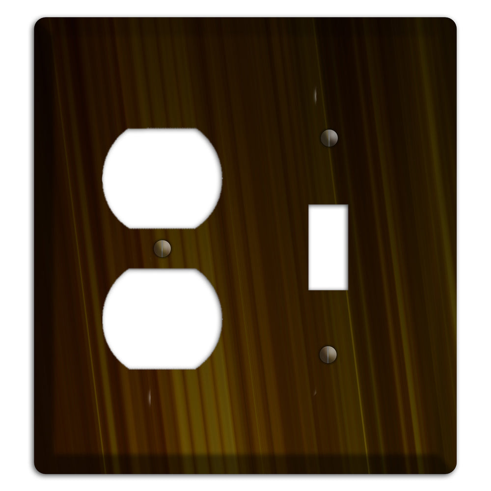 Brown Ray of Light Duplex / Toggle Wallplate