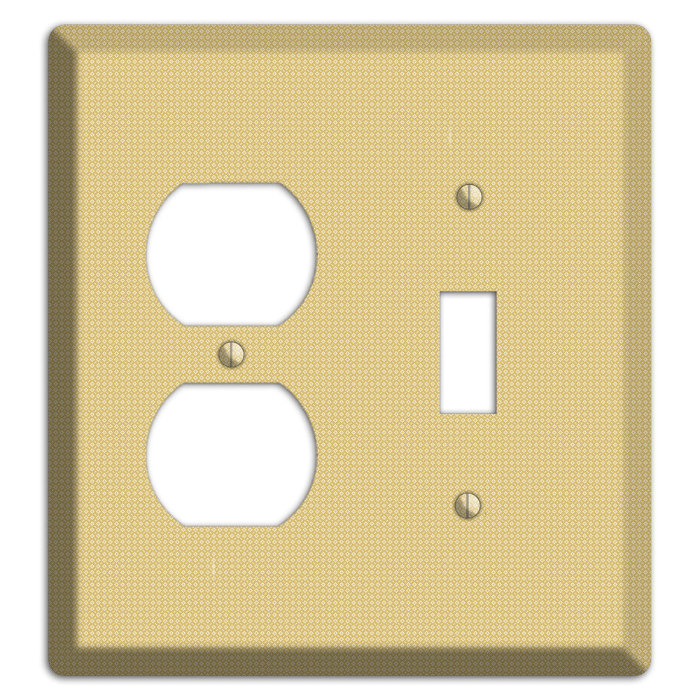 Khaki Weave Duplex / Toggle Wallplate