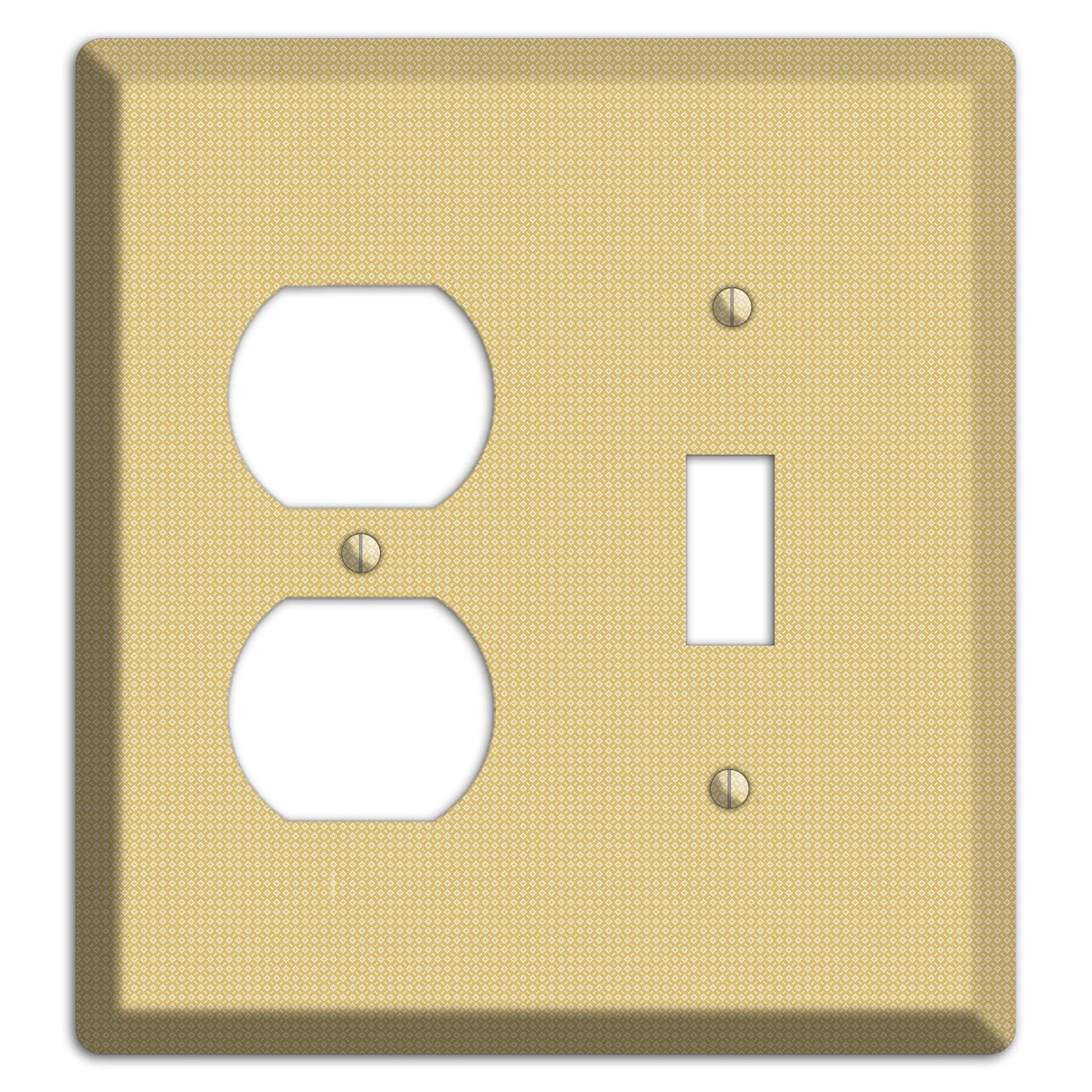 Khaki Weave Duplex / Toggle Wallplate