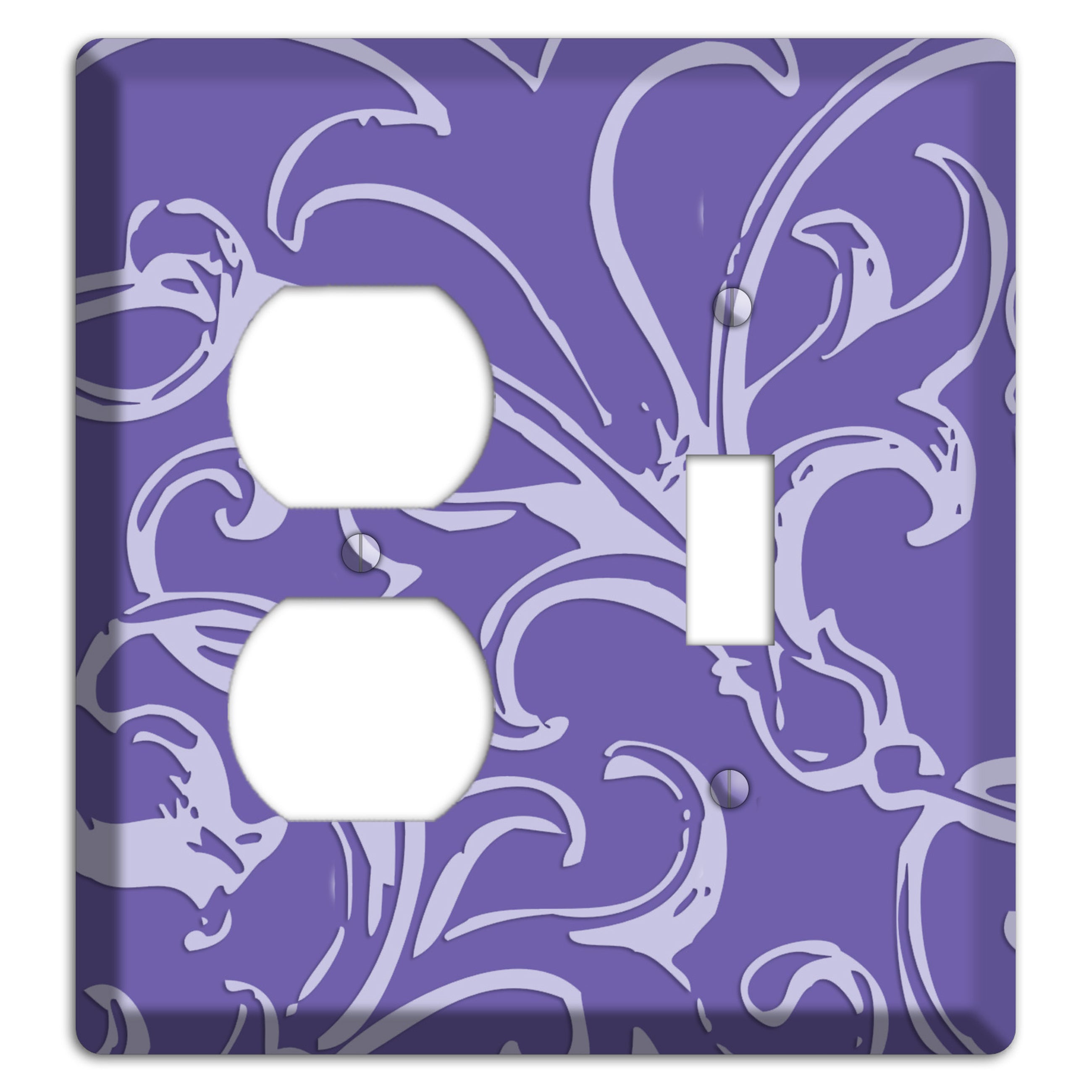 Victorian Light Purple Duplex / Toggle Wallplate