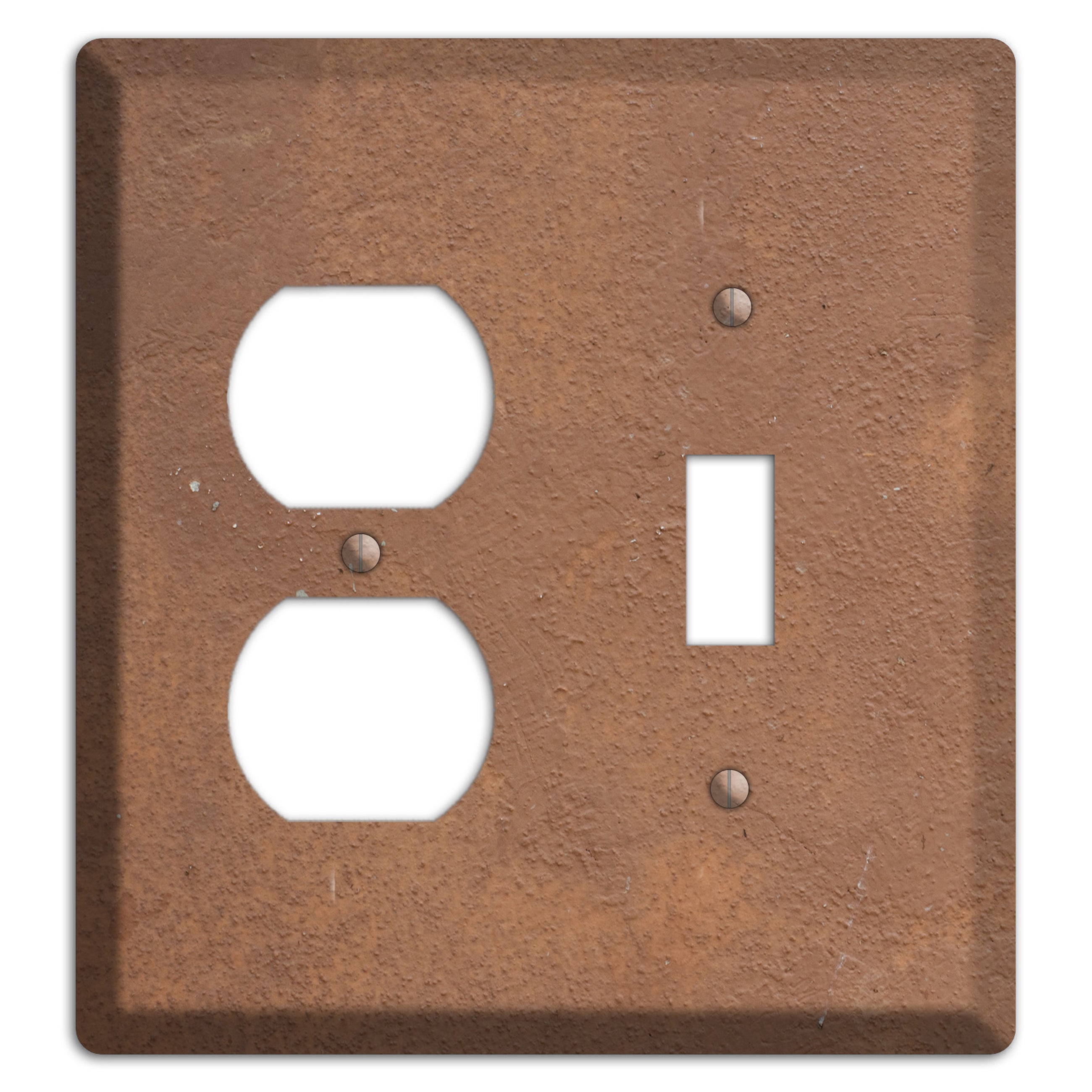 Brown Concrete Duplex / Toggle Wallplate