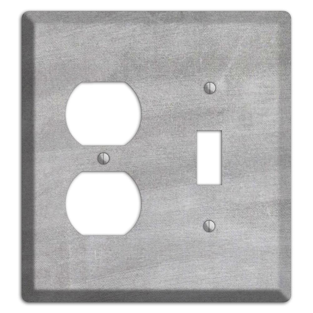 Chalk Light Grey Duplex / Toggle Wallplate