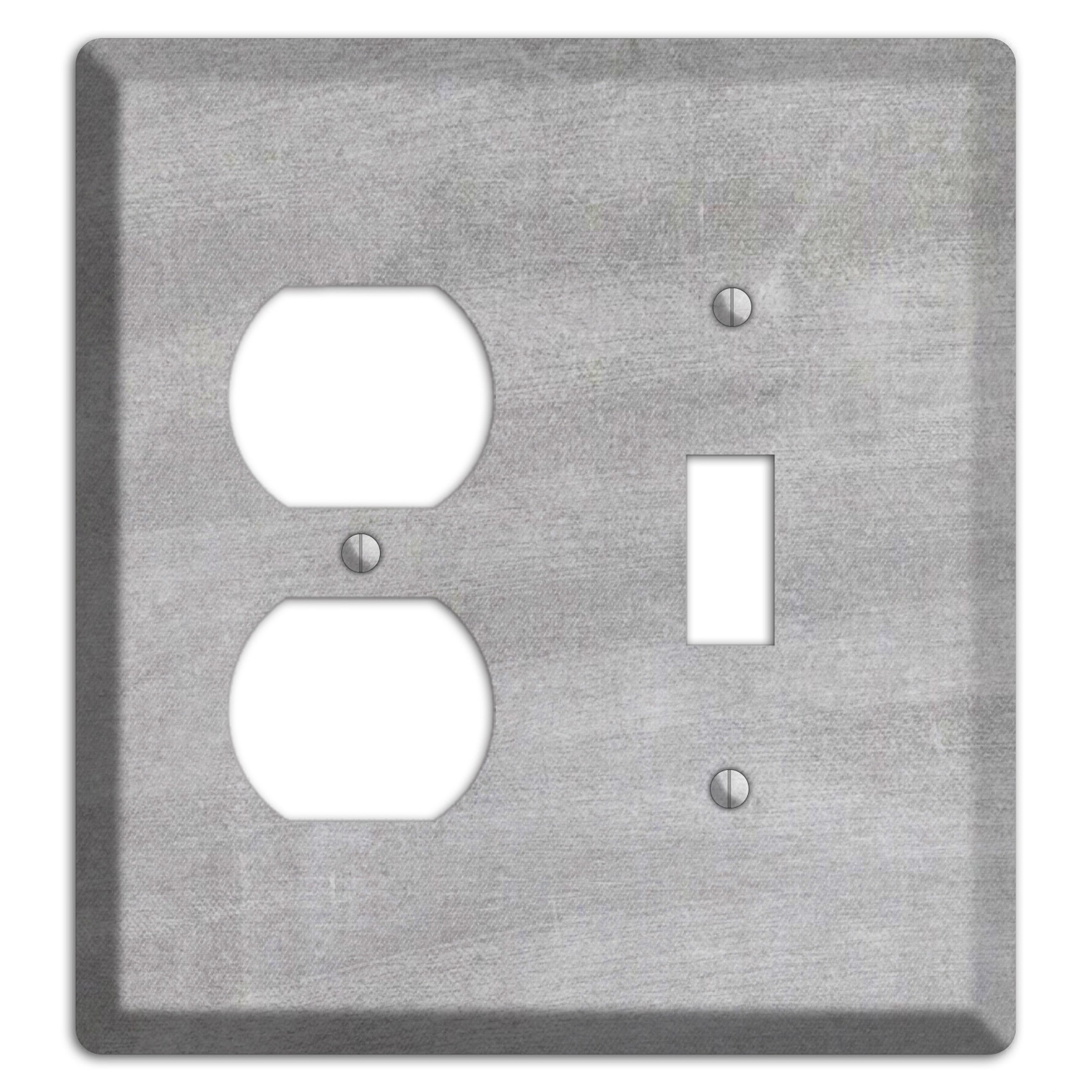 Chalk Light Grey Duplex / Toggle Wallplate