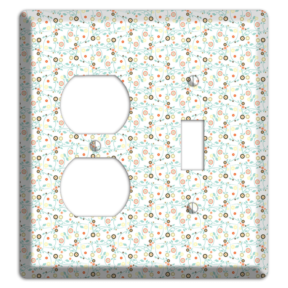 Small Cute Flowers Duplex / Toggle Wallplate