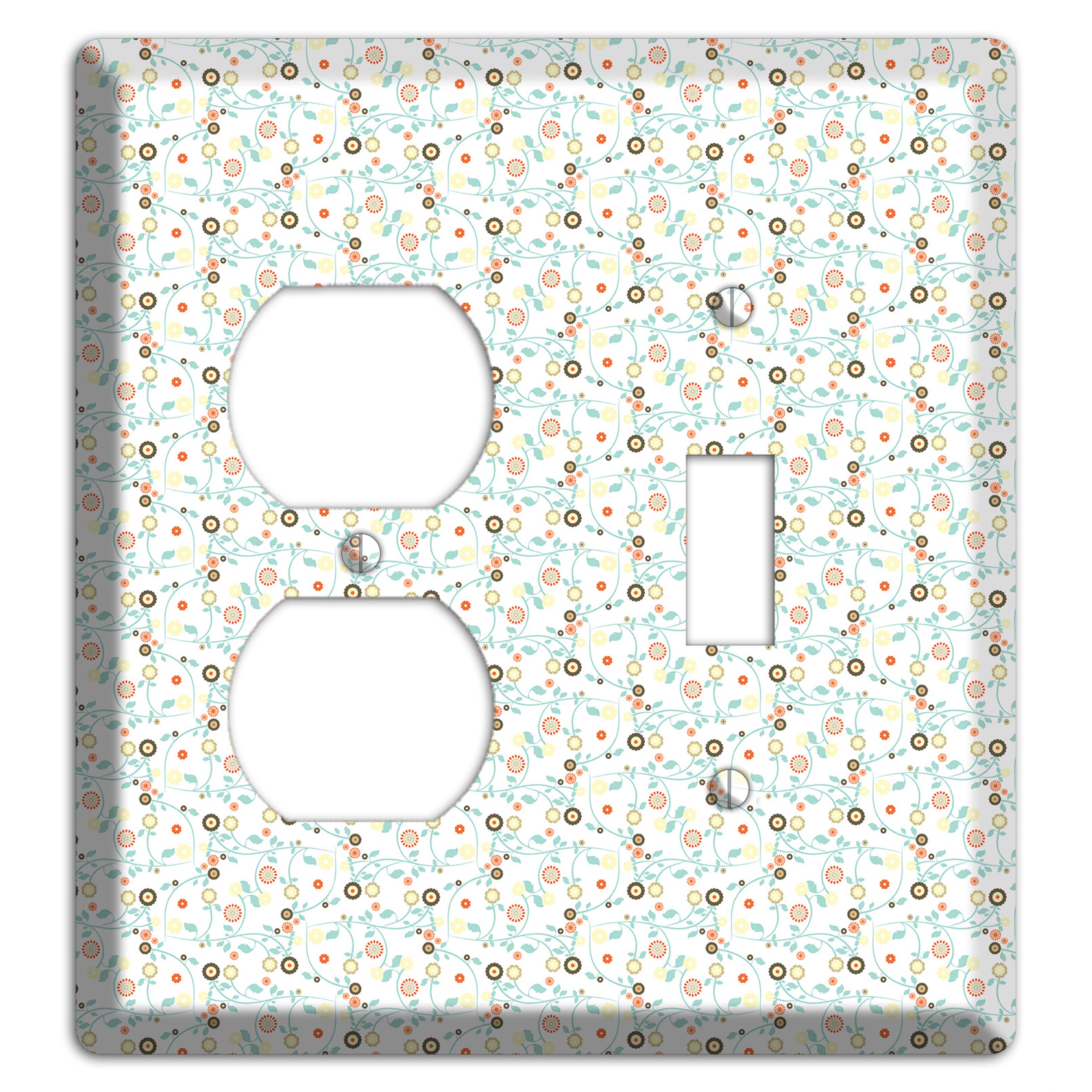 Small Cute Flowers Duplex / Toggle Wallplate