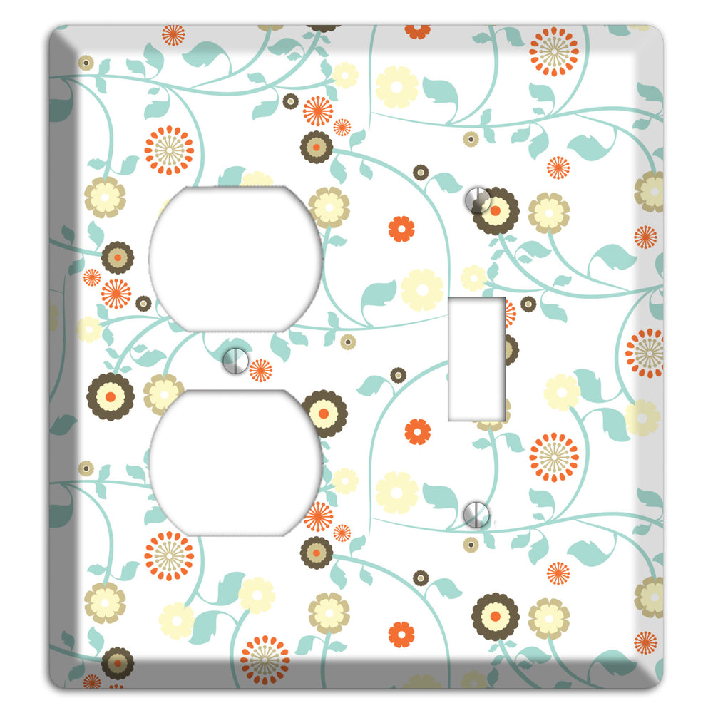 Cute Flowers Duplex / Toggle Wallplate