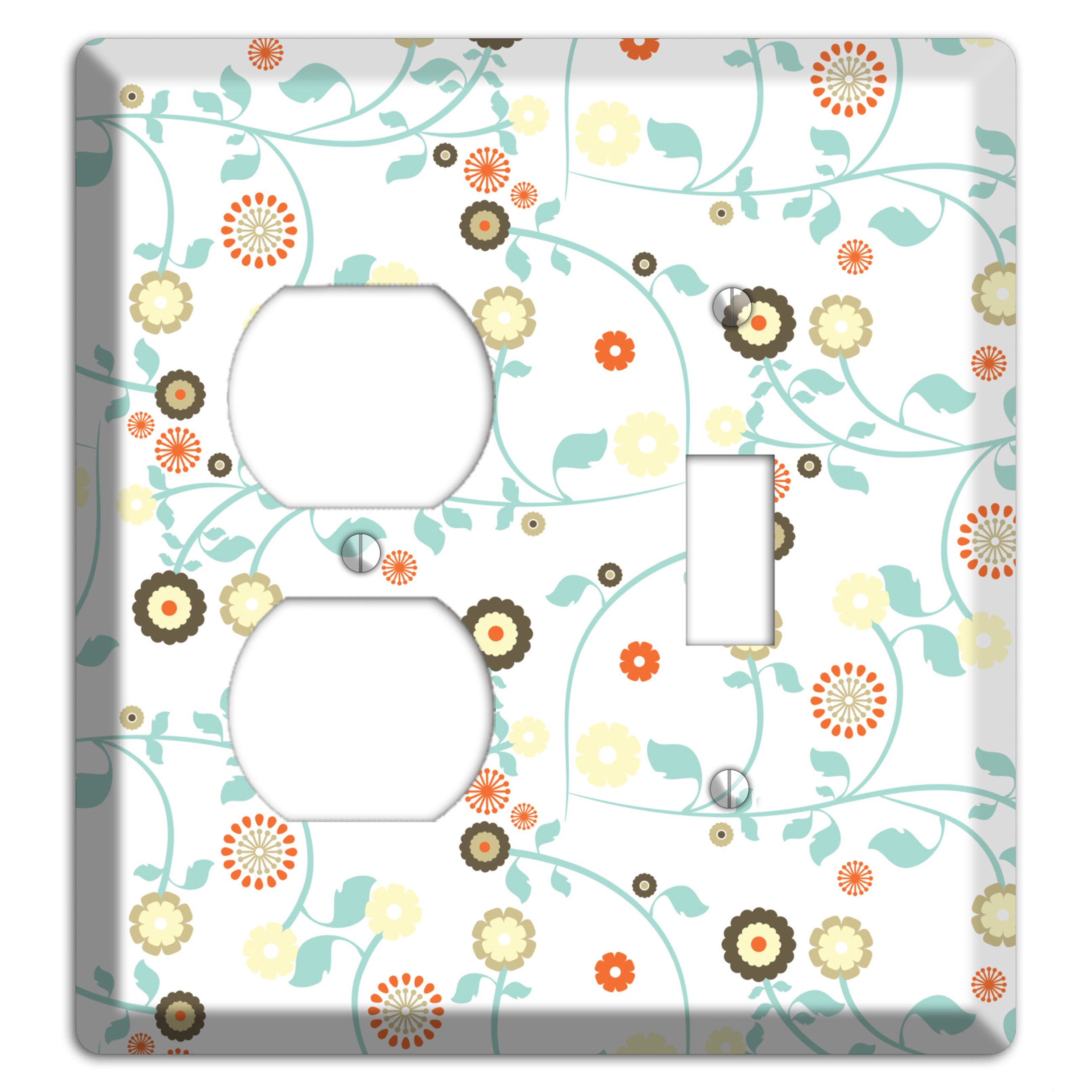 Cute Flowers Duplex / Toggle Wallplate