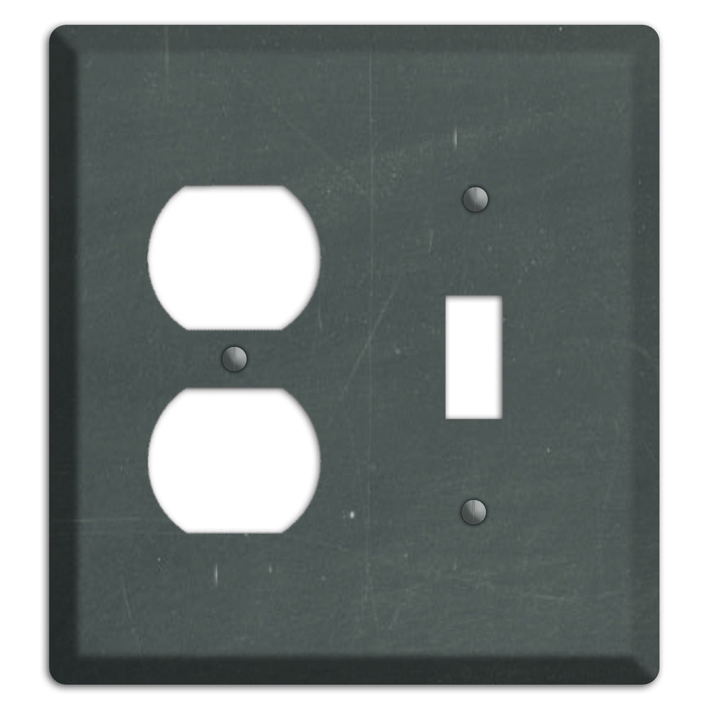 Chalk Dark Grey Duplex / Toggle Wallplate