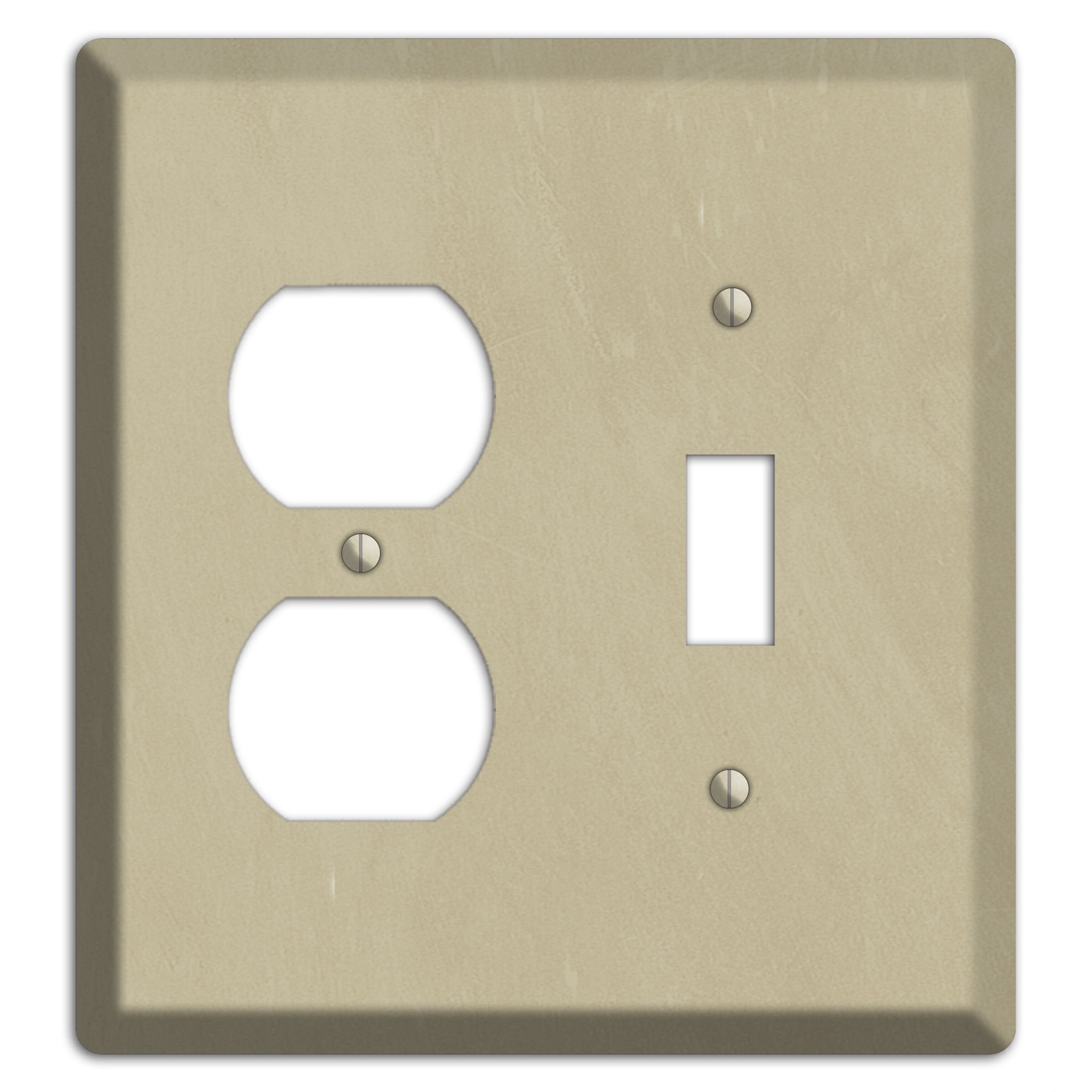 Chalk Beige Duplex / Toggle Wallplate
