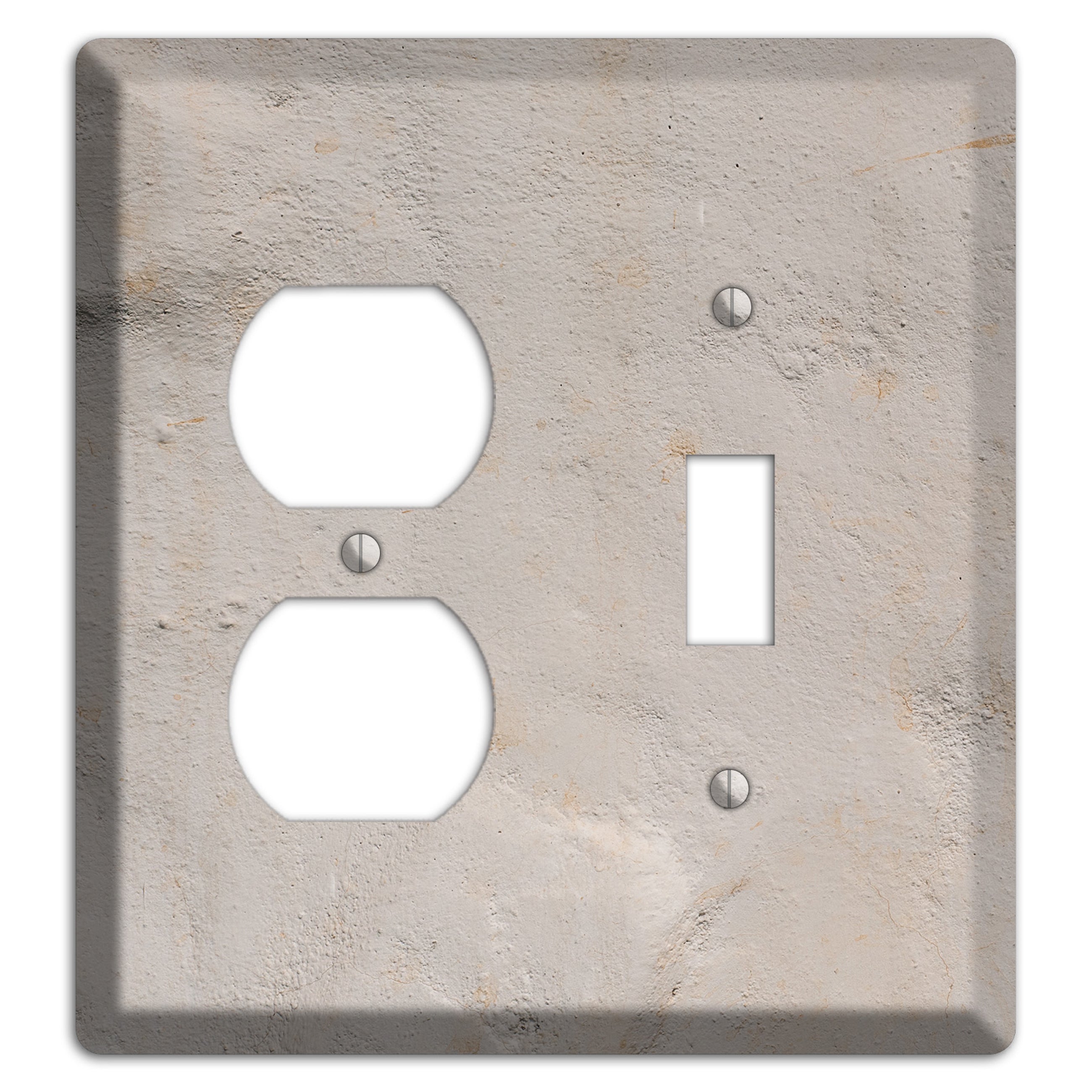 Trowled Concrete Duplex / Toggle Wallplate