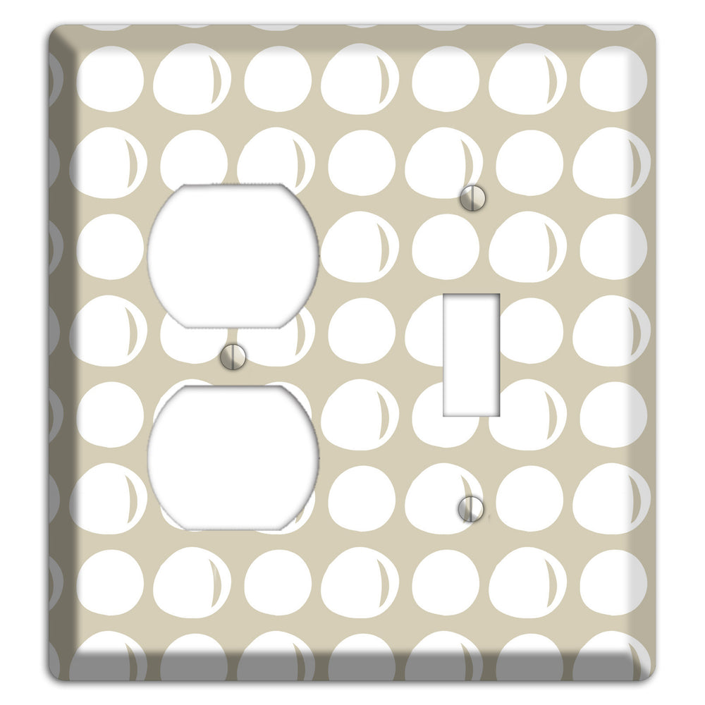 Simple Scandanavian Style KK Duplex / Toggle Wallplate