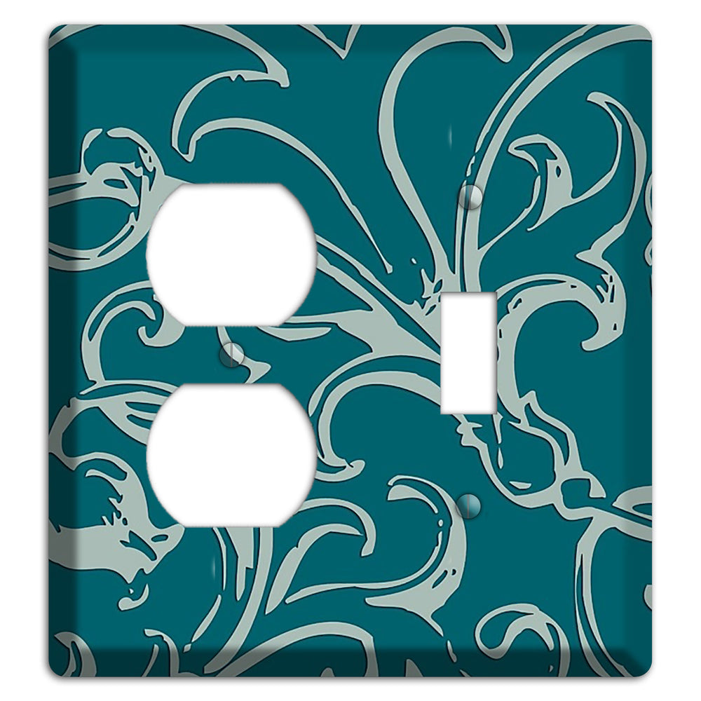 Victorian Teal Duplex / Toggle Wallplate