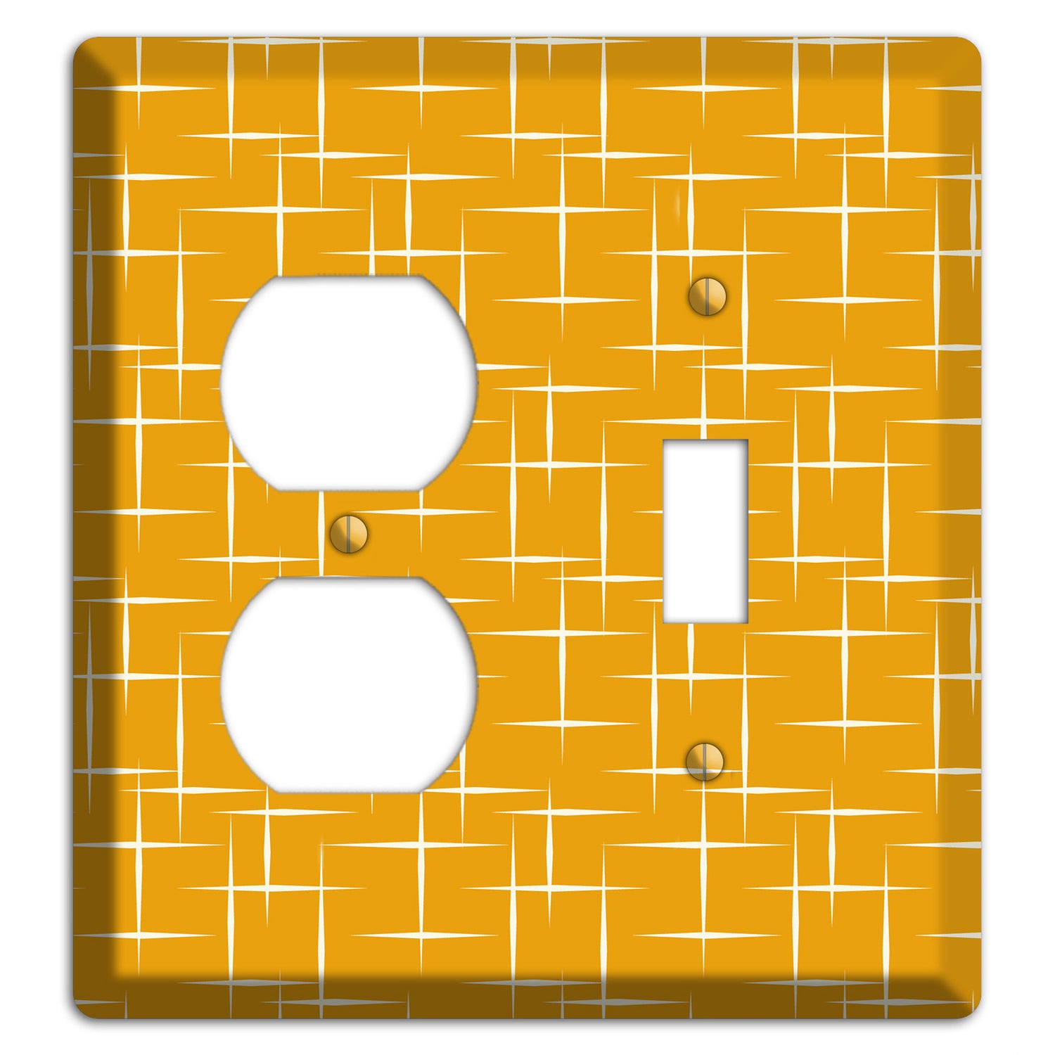 Orange Atomic Duplex / Toggle Wallplate