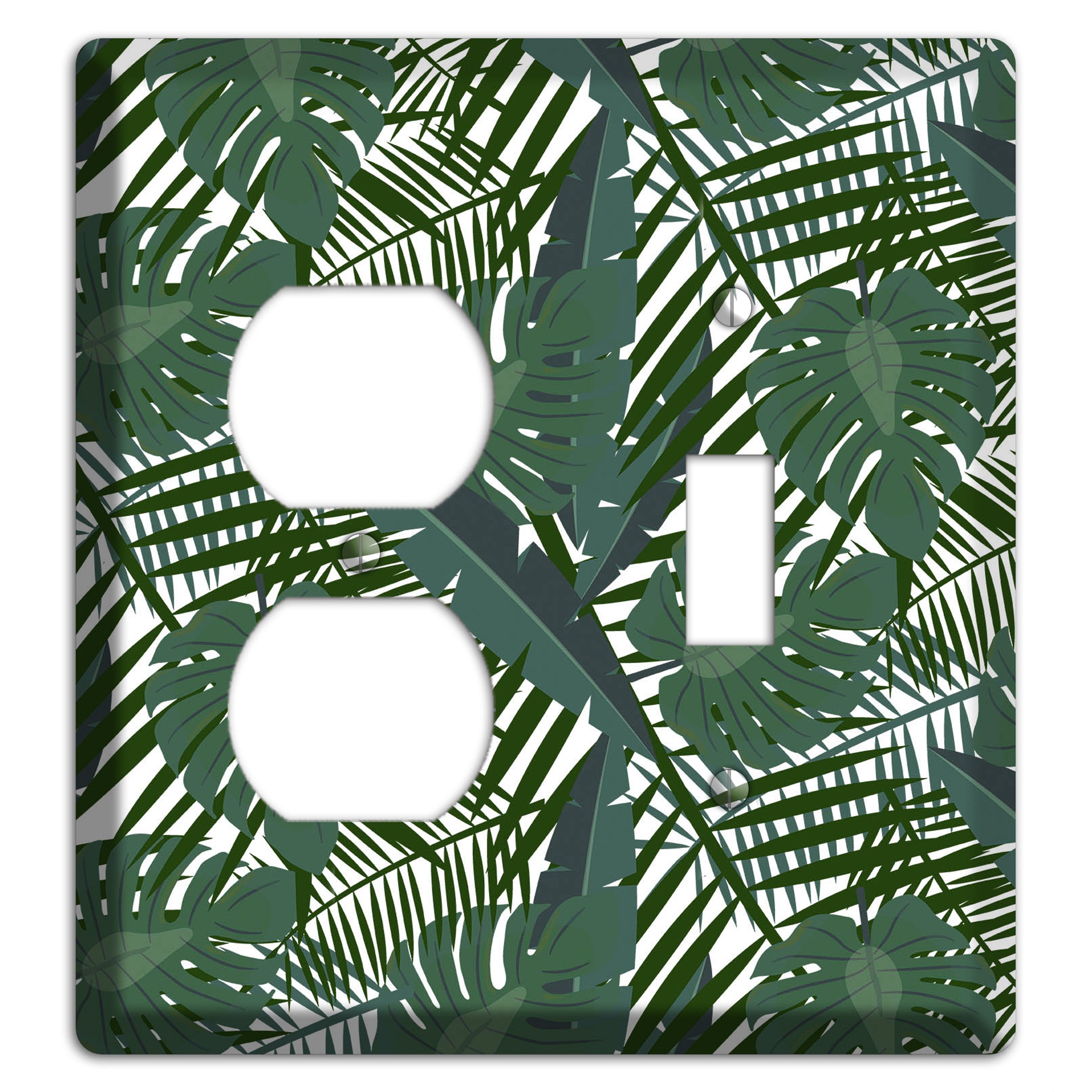 Leaves Style Q Duplex / Toggle Wallplate